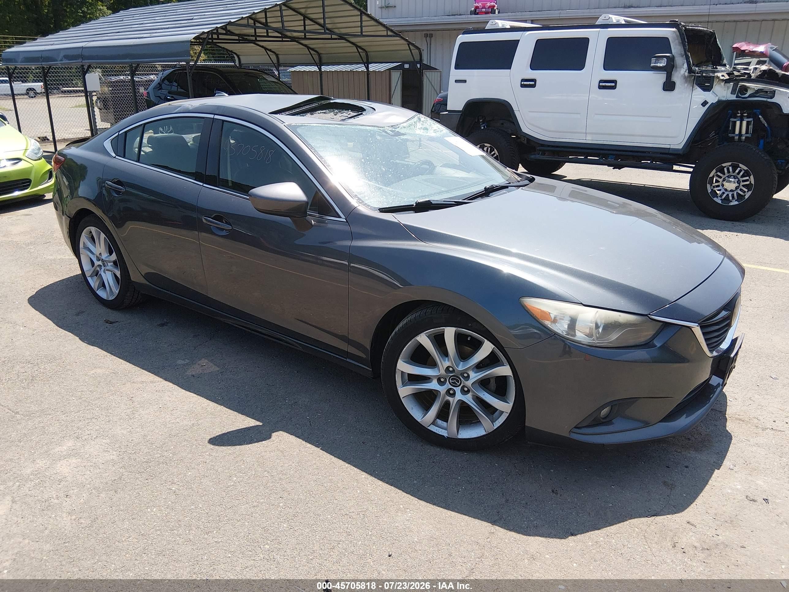 2014 Mazda Mazda6 I Grand Touring Gray vin: JM1GJ1W67E1147236