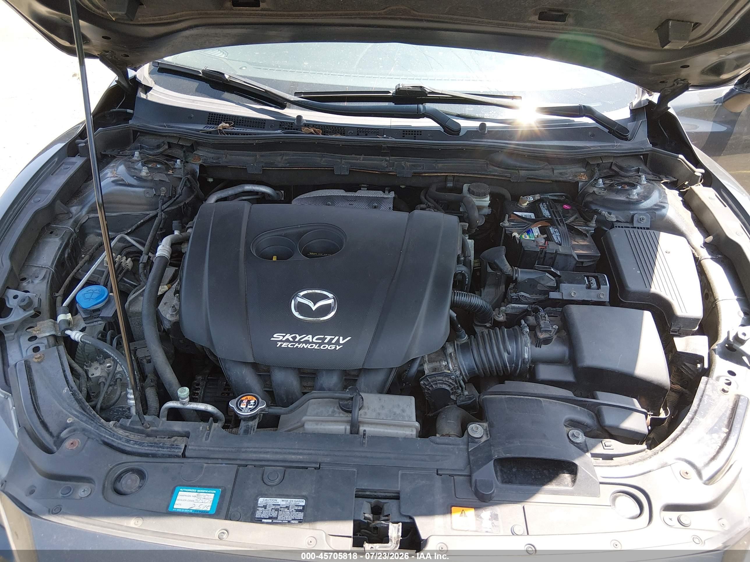 2014 Mazda Mazda6 I Grand Touring Gray vin: JM1GJ1W67E1147236