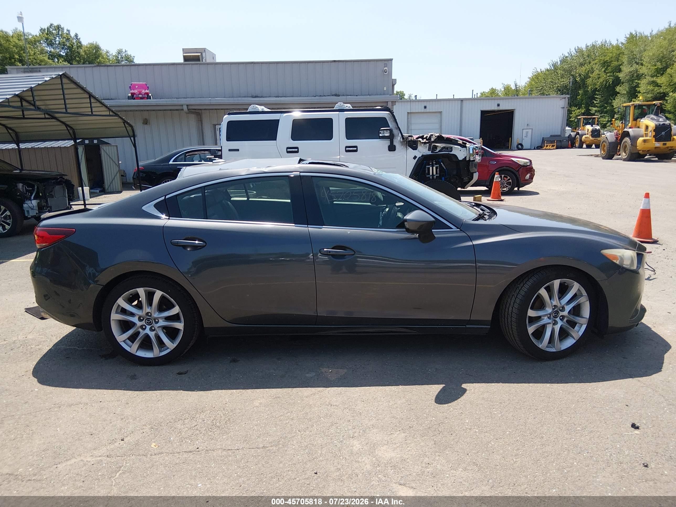2014 Mazda Mazda6 I Grand Touring Gray vin: JM1GJ1W67E1147236