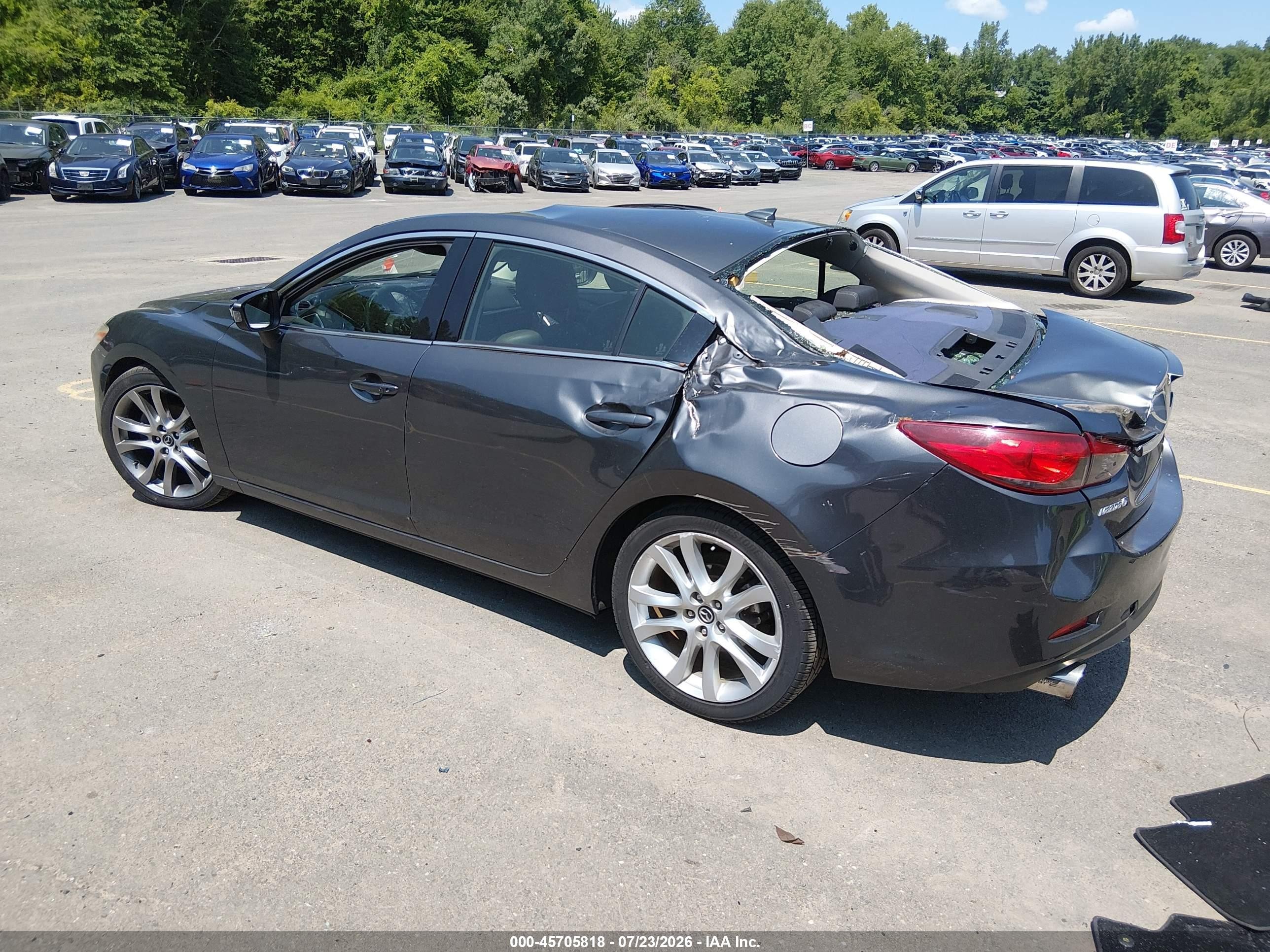 2014 Mazda Mazda6 I Grand Touring Gray vin: JM1GJ1W67E1147236