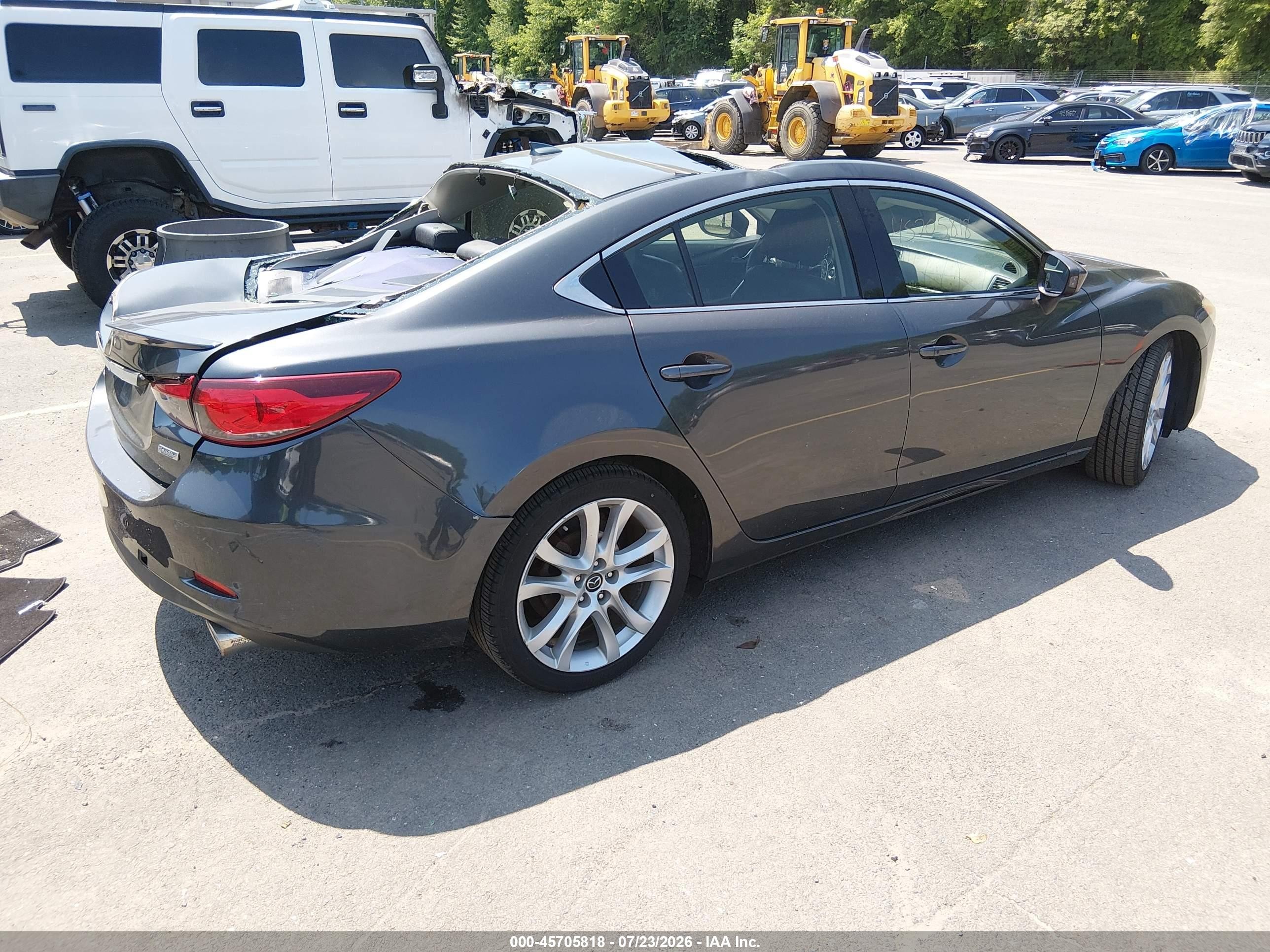 2014 Mazda Mazda6 I Grand Touring Gray vin: JM1GJ1W67E1147236