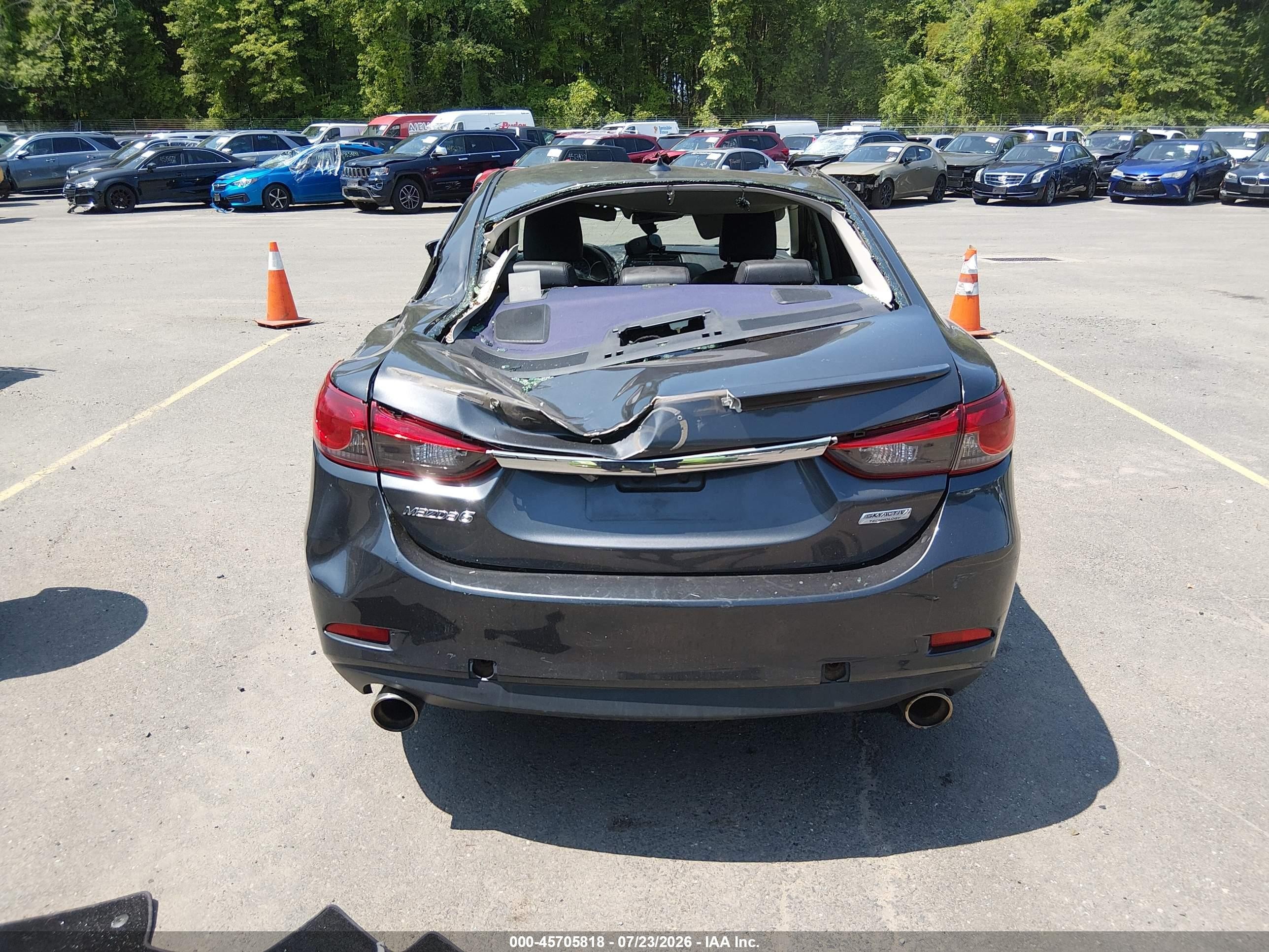 2014 Mazda Mazda6 I Grand Touring Gray vin: JM1GJ1W67E1147236