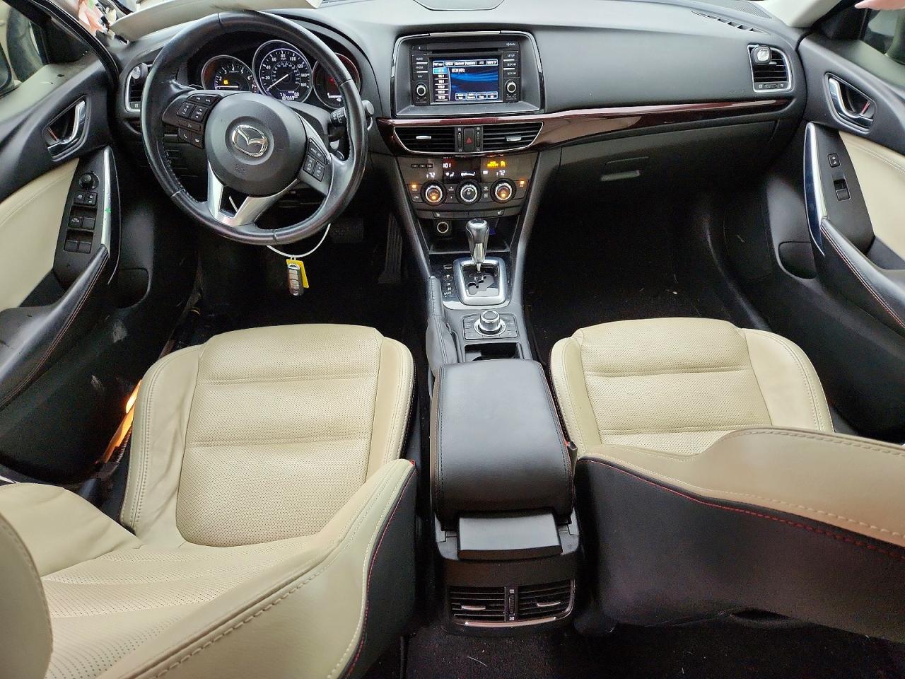 2014 Mazda 6 Grand Touring White vin: JM1GJ1W68E1115430