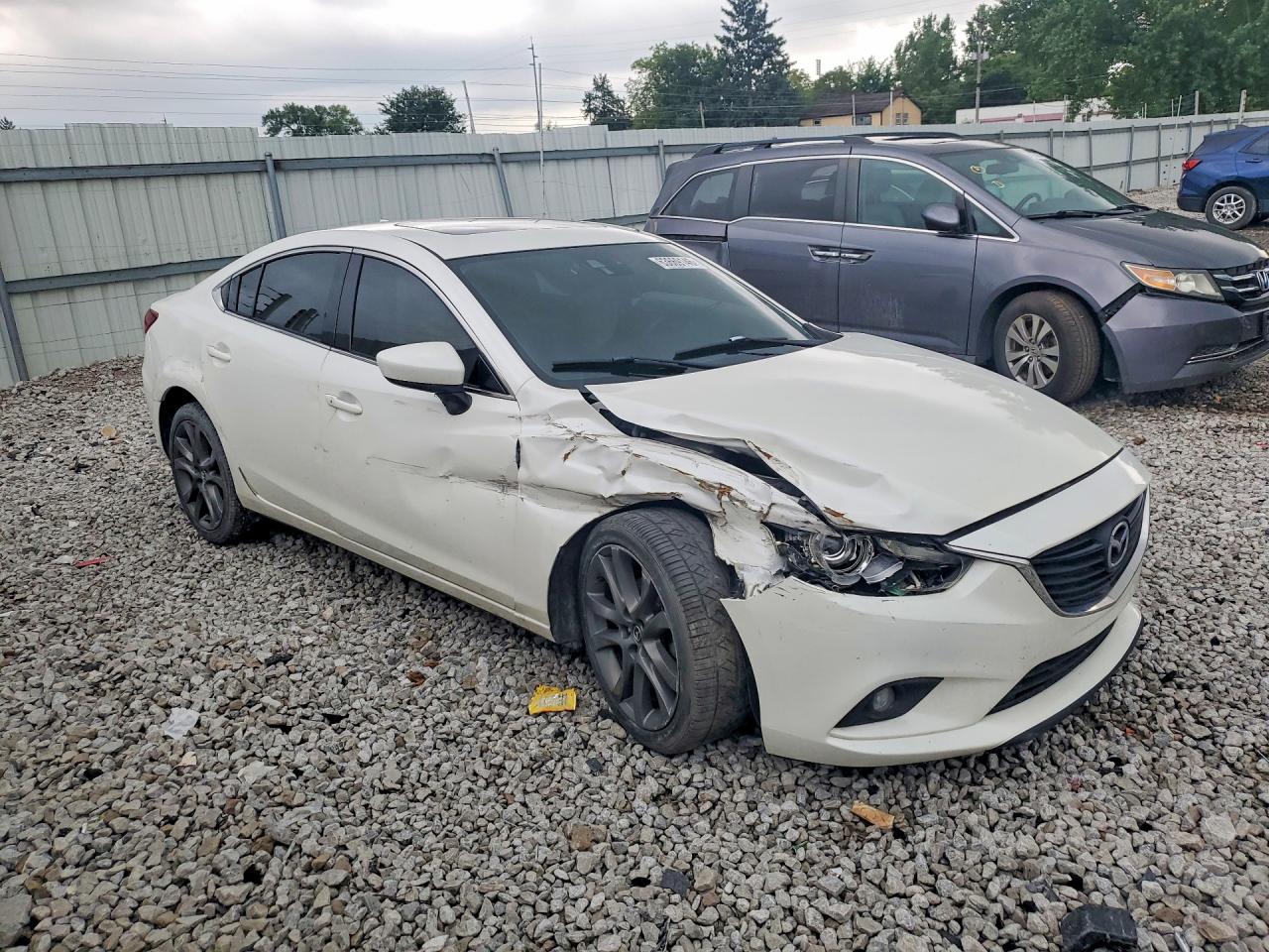 2014 Mazda 6 Grand Touring White vin: JM1GJ1W68E1115430