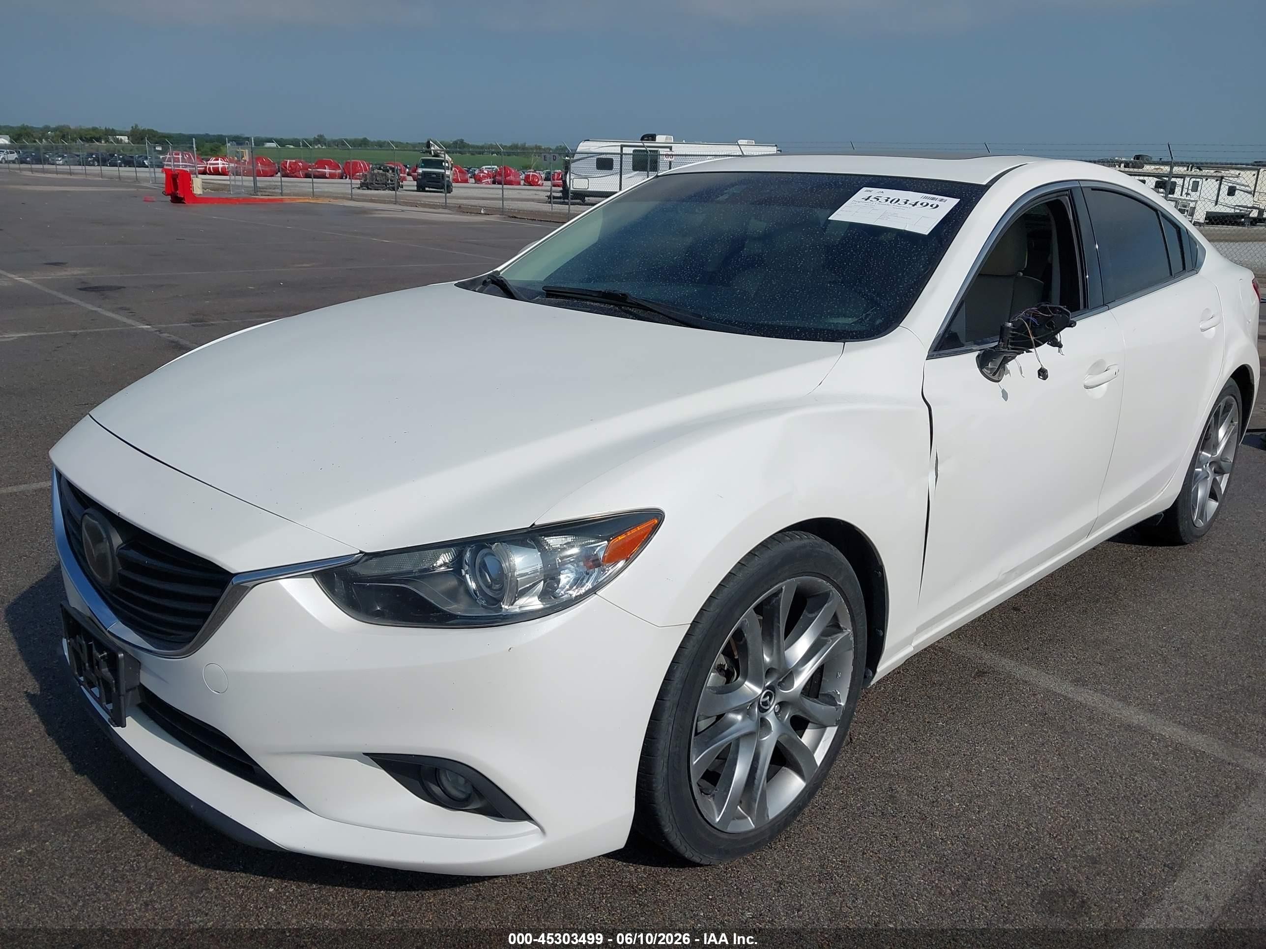 2014 Mazda Mazda6 I Grand Touring White vin: JM1GJ1W68E1117856
