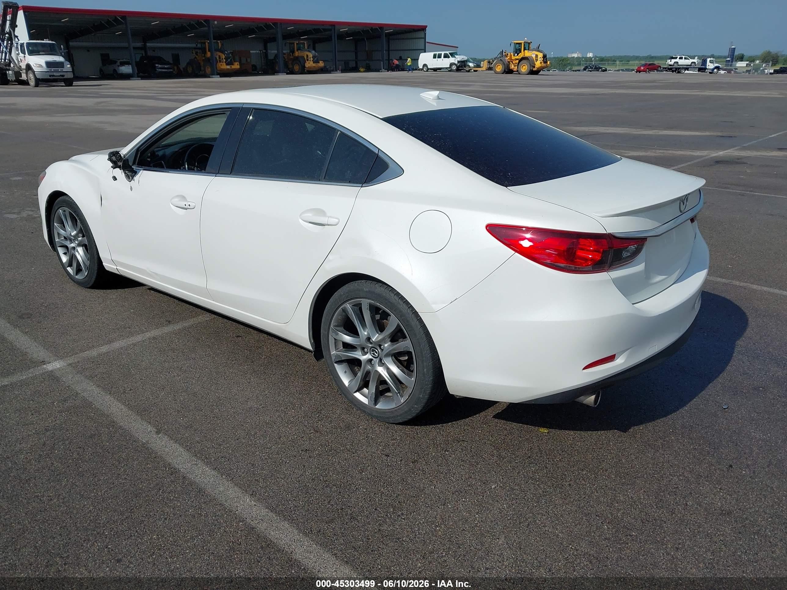 2014 Mazda Mazda6 I Grand Touring White vin: JM1GJ1W68E1117856