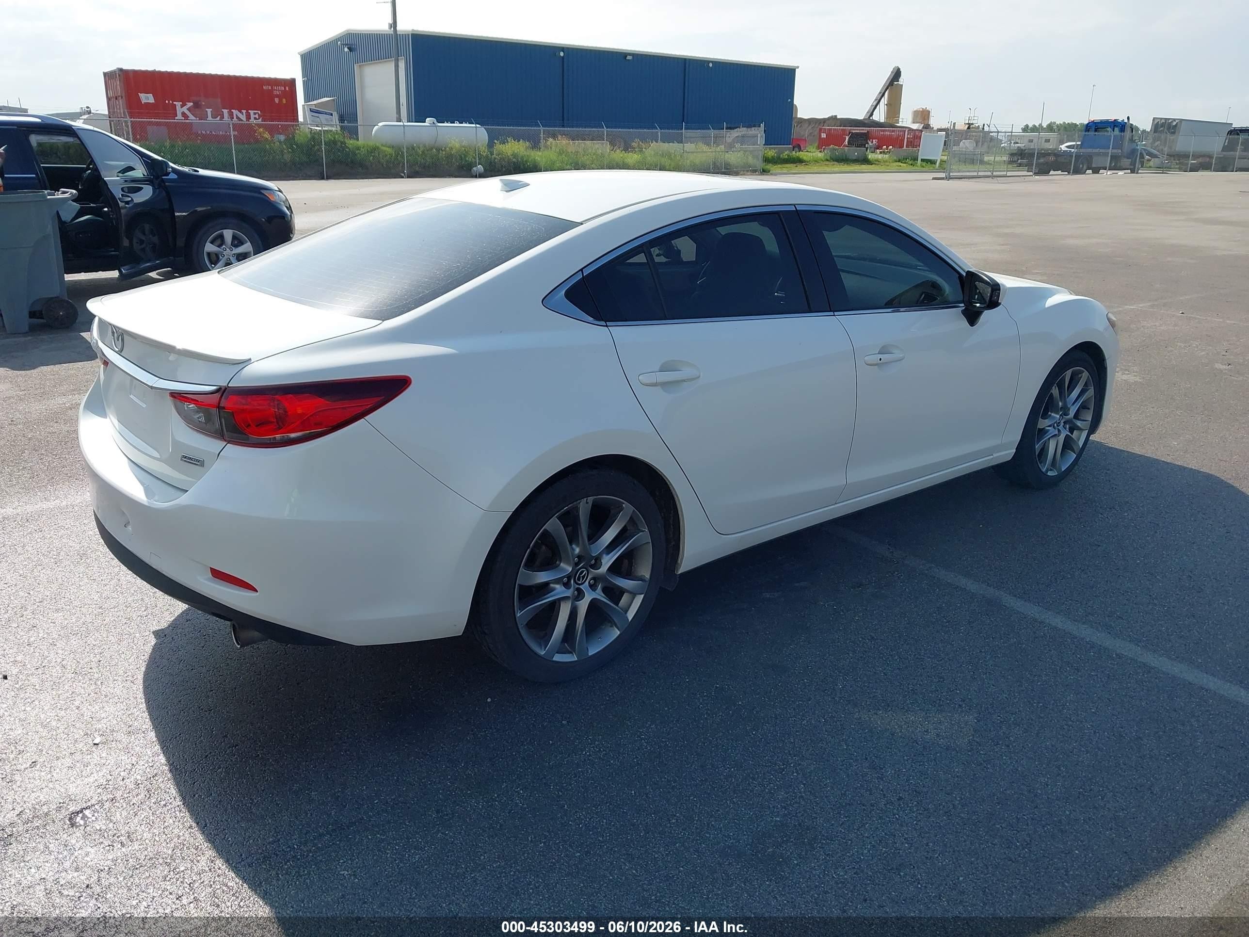2014 Mazda Mazda6 I Grand Touring White vin: JM1GJ1W68E1117856