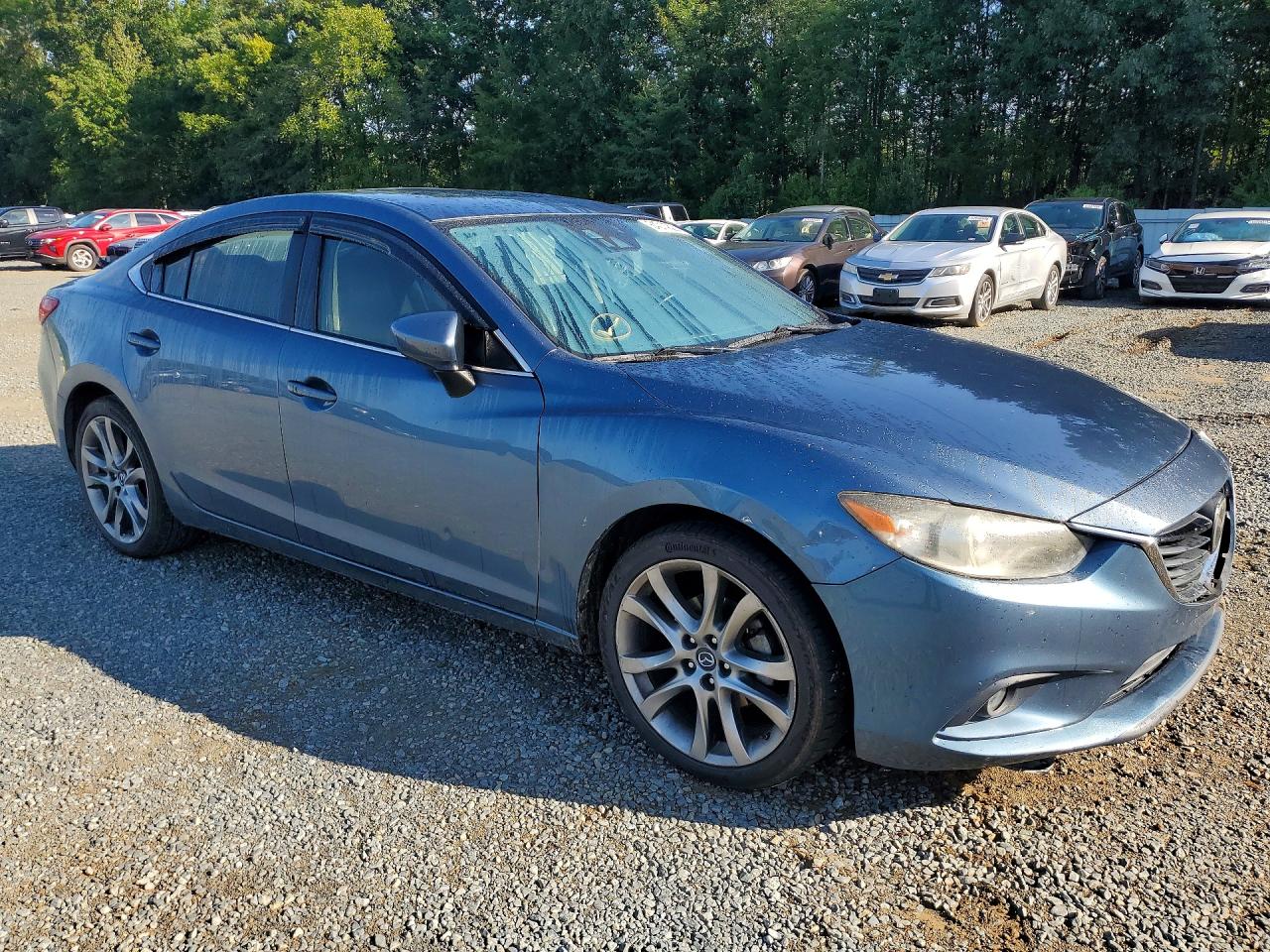 2014 Mazda 6 Grand Touring Синий vin: JM1GJ1W68E1130414