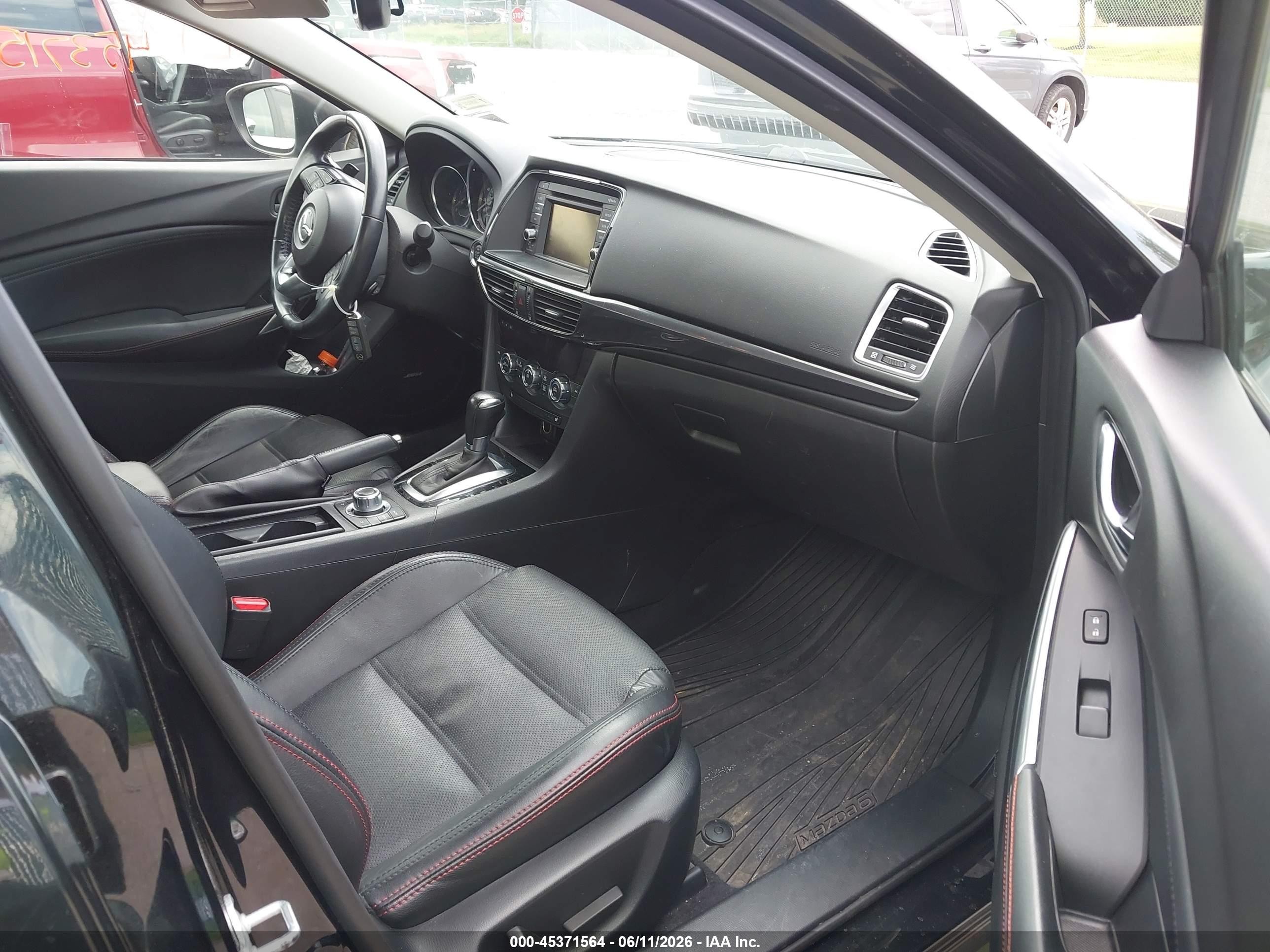 2014 Mazda Mazda6 I Grand Touring Black vin: JM1GJ1W68E1148802