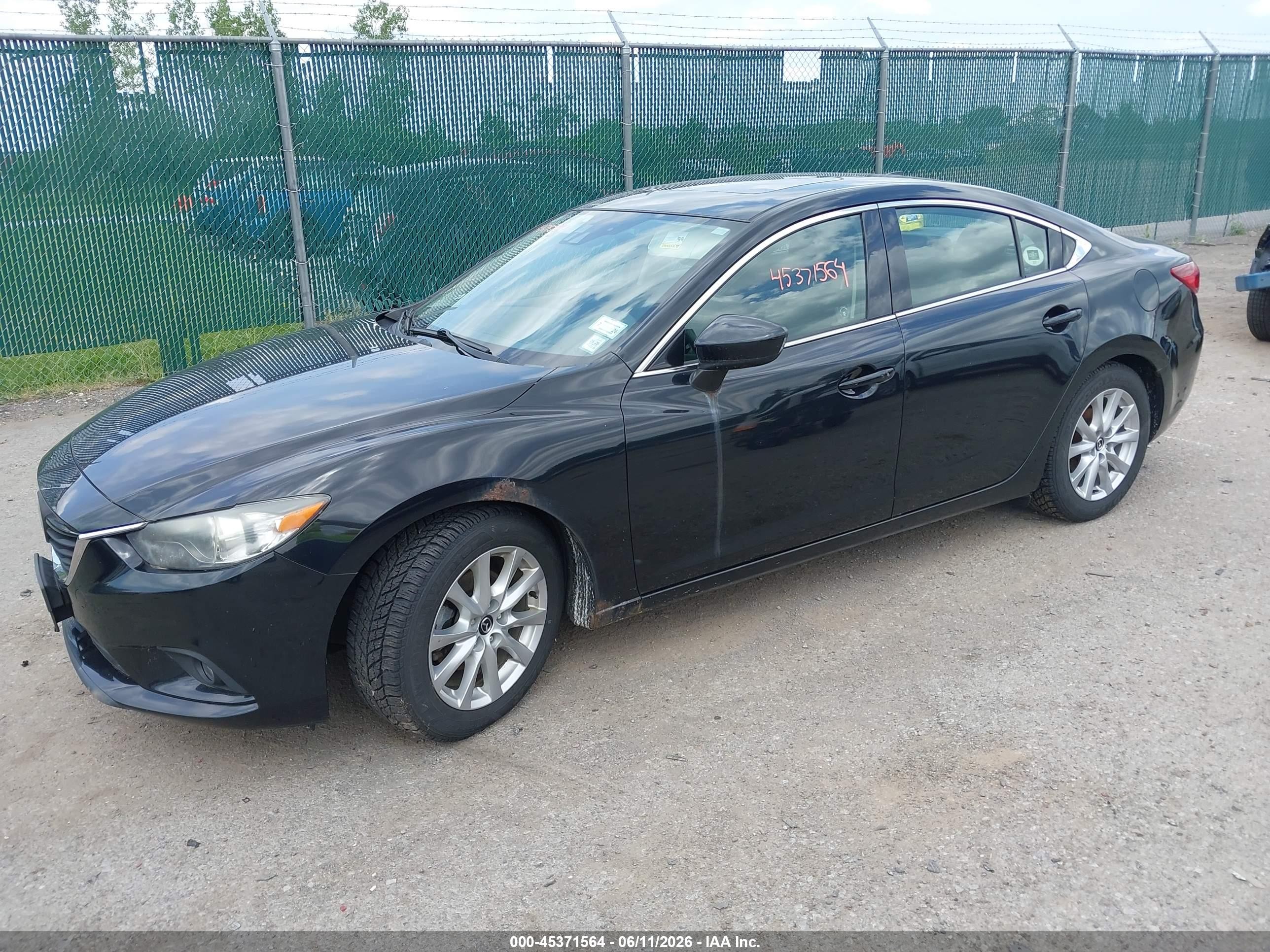 2014 Mazda Mazda6 I Grand Touring Black vin: JM1GJ1W68E1148802
