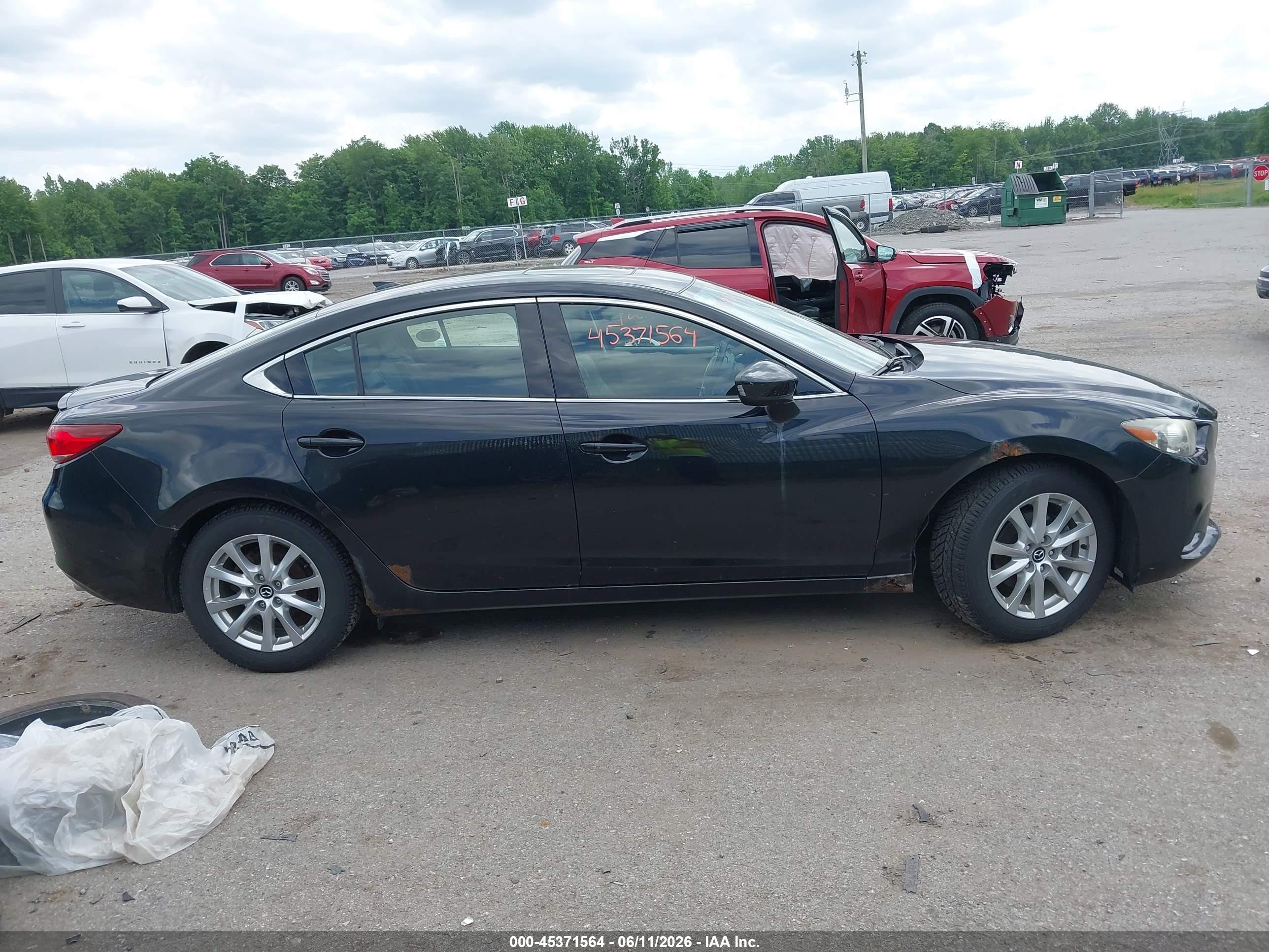 2014 Mazda Mazda6 I Grand Touring Black vin: JM1GJ1W68E1148802