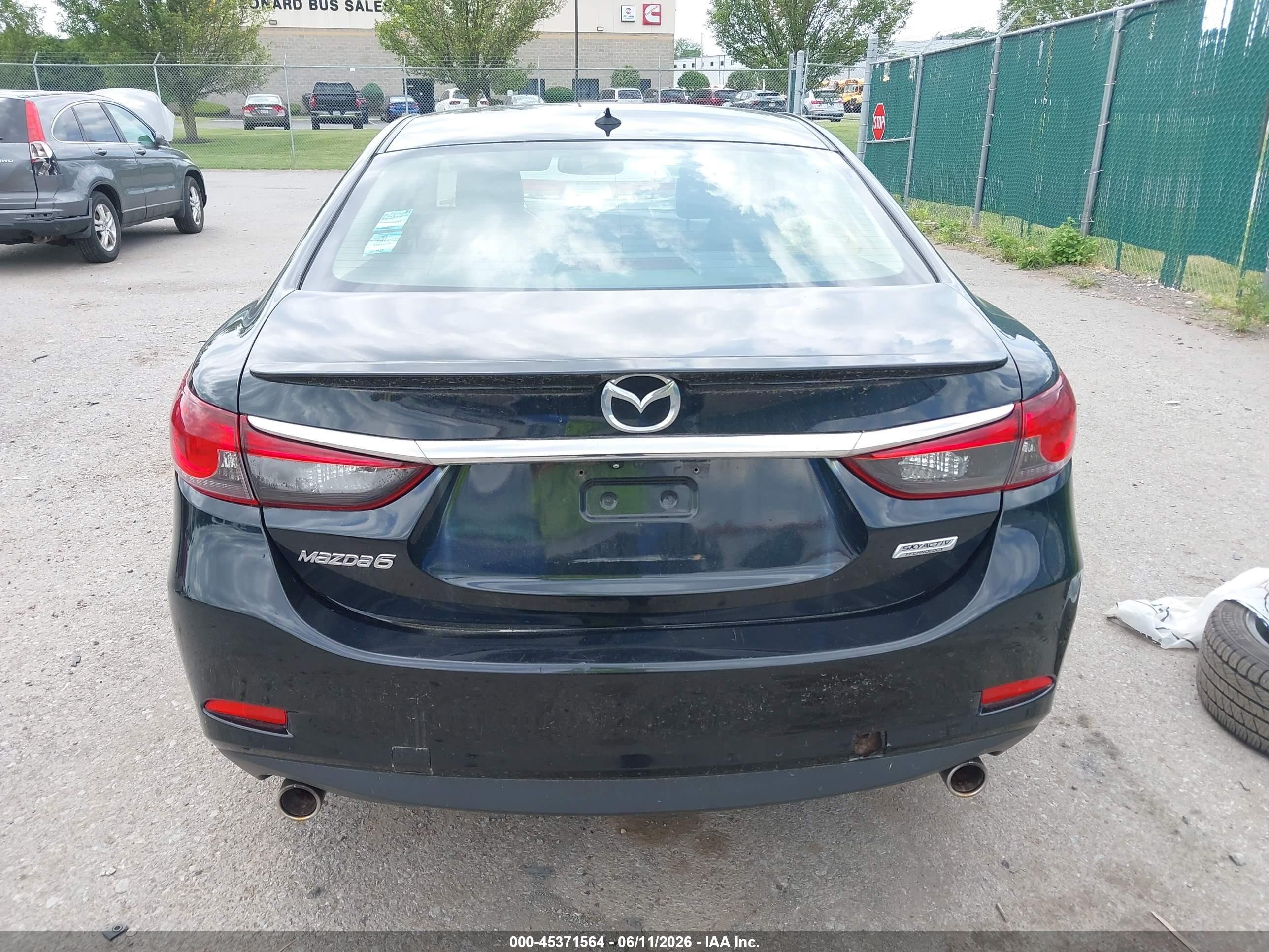 2014 Mazda Mazda6 I Grand Touring Black vin: JM1GJ1W68E1148802