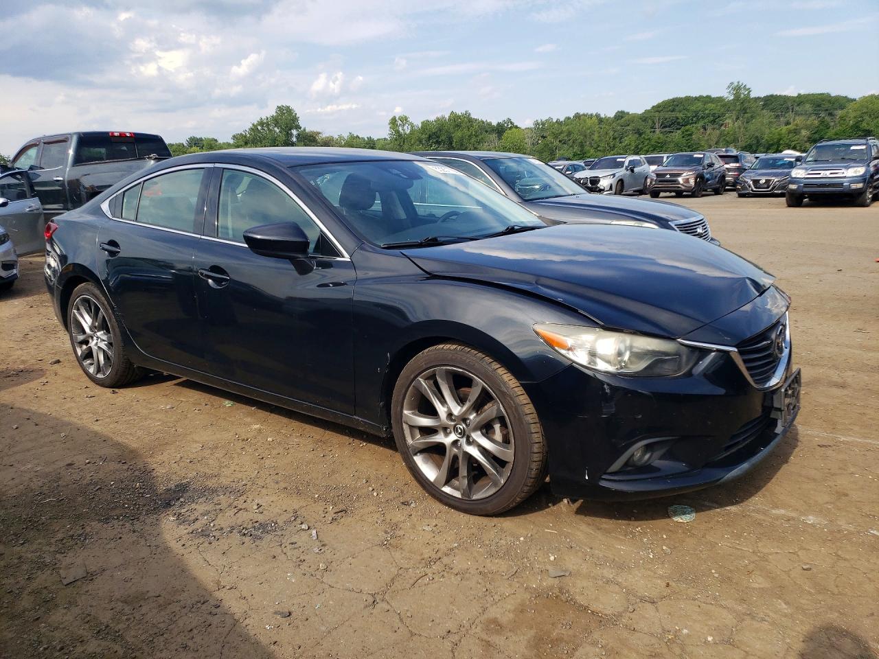 2014 Mazda 6 Grand Touring Black vin: JM1GJ1W69E1117543