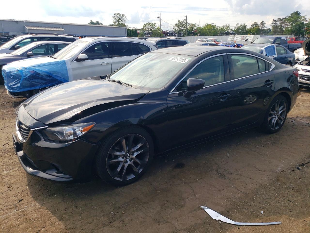 2014 Mazda 6 Grand Touring Black vin: JM1GJ1W69E1117543