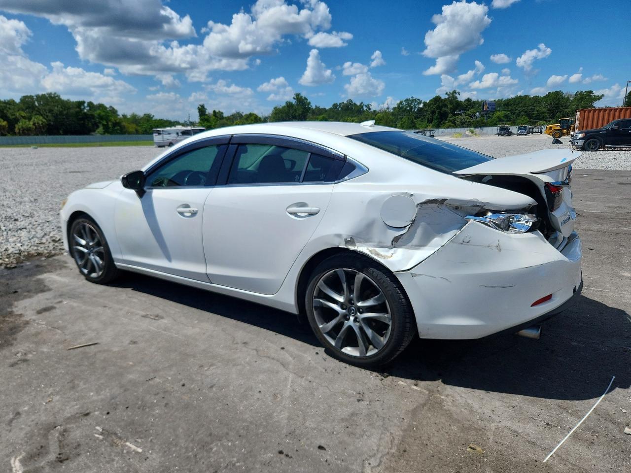 2014 Mazda 6 Grand Touring White vin: JM1GJ1W69E1127571