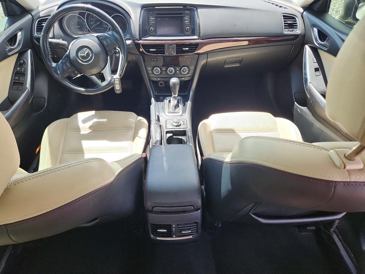 2014 Mazda 6 Grand Touring White vin: JM1GJ1W69E1127571