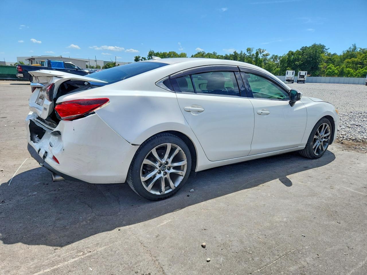 2014 Mazda 6 Grand Touring White vin: JM1GJ1W69E1127571
