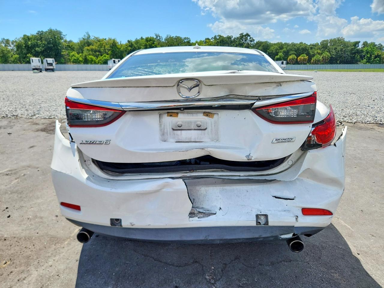 2014 Mazda 6 Grand Touring White vin: JM1GJ1W69E1127571