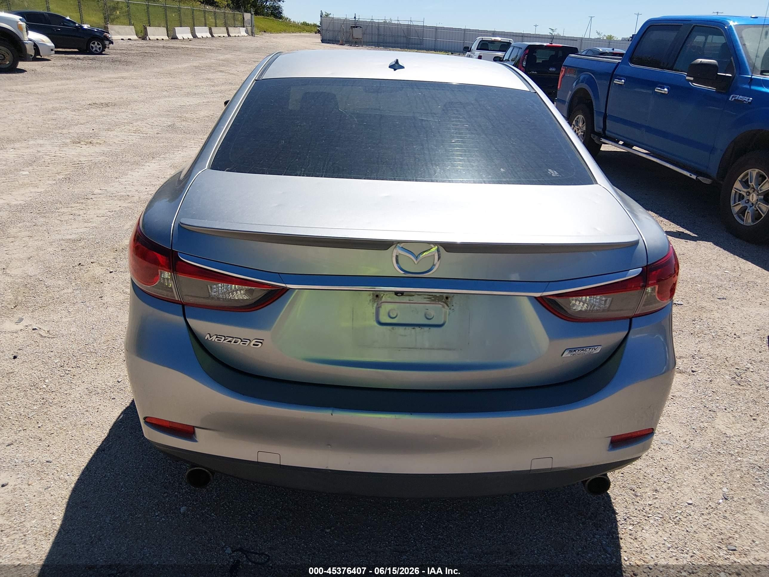 2014 Mazda Mazda6 I Grand Touring Silver vin: JM1GJ1W69E1129711