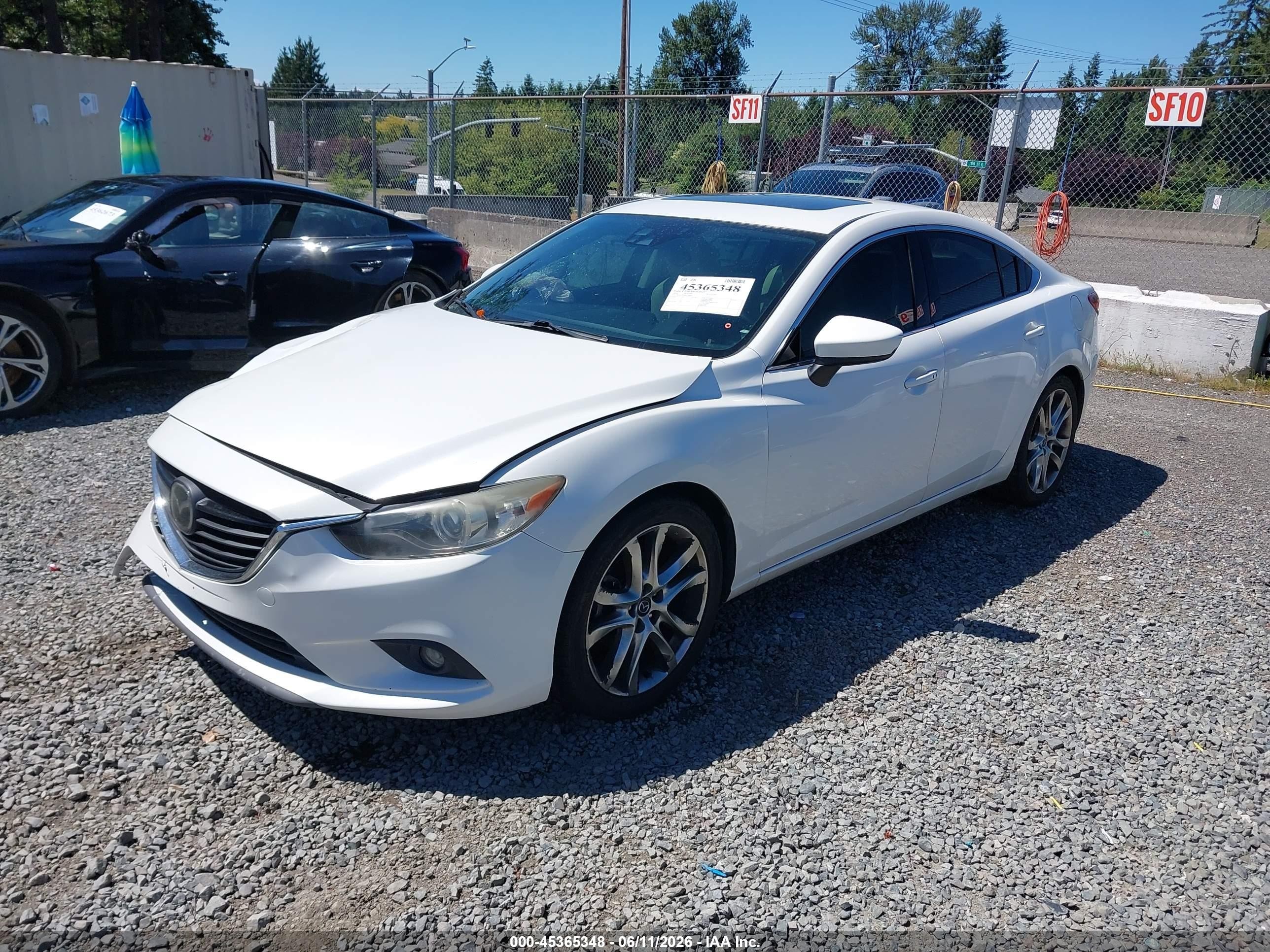 2014 Mazda Mazda6 I Grand Touring White vin: JM1GJ1W69E1134603