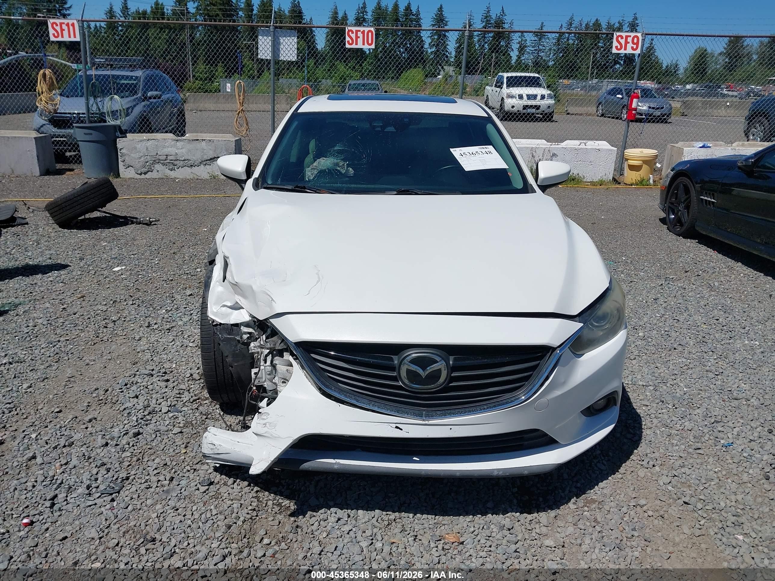 2014 Mazda Mazda6 I Grand Touring White vin: JM1GJ1W69E1134603