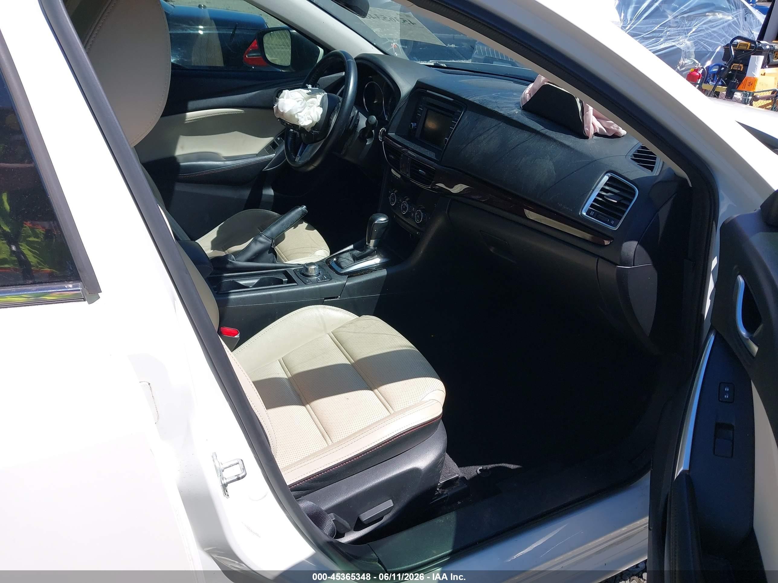 2014 Mazda Mazda6 I Grand Touring White vin: JM1GJ1W69E1134603