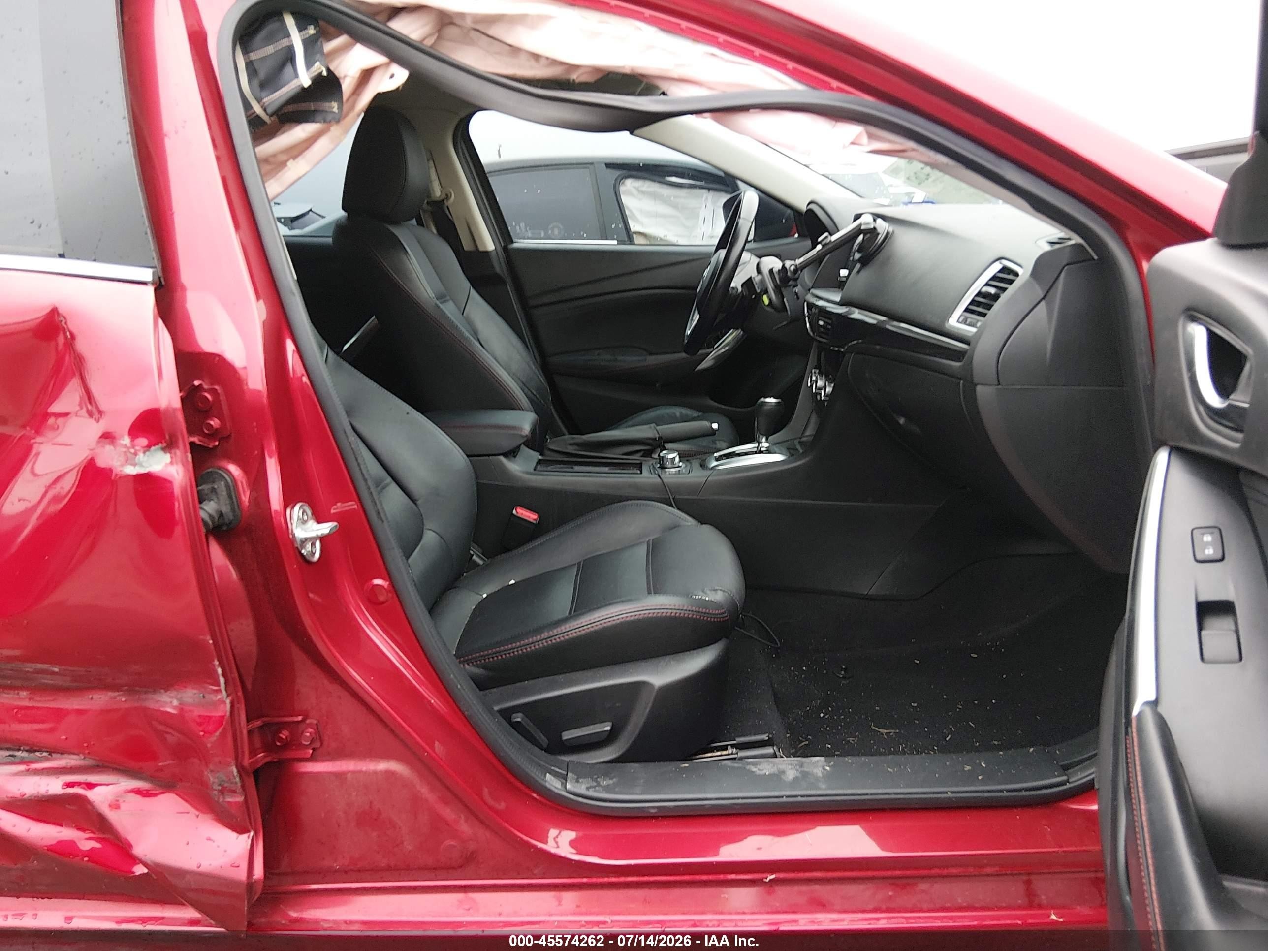 2014 Mazda Mazda6 I Grand Touring Red vin: JM1GJ1W69E1135203
