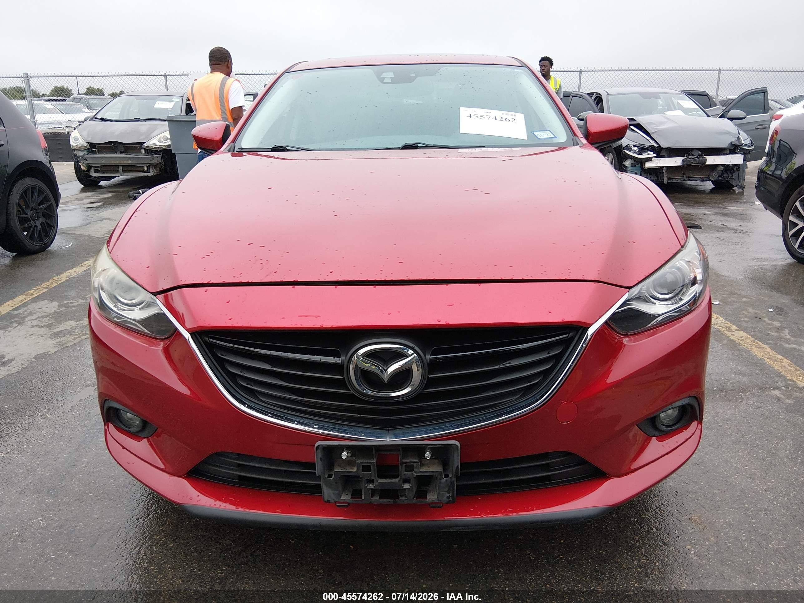 2014 Mazda Mazda6 I Grand Touring Red vin: JM1GJ1W69E1135203