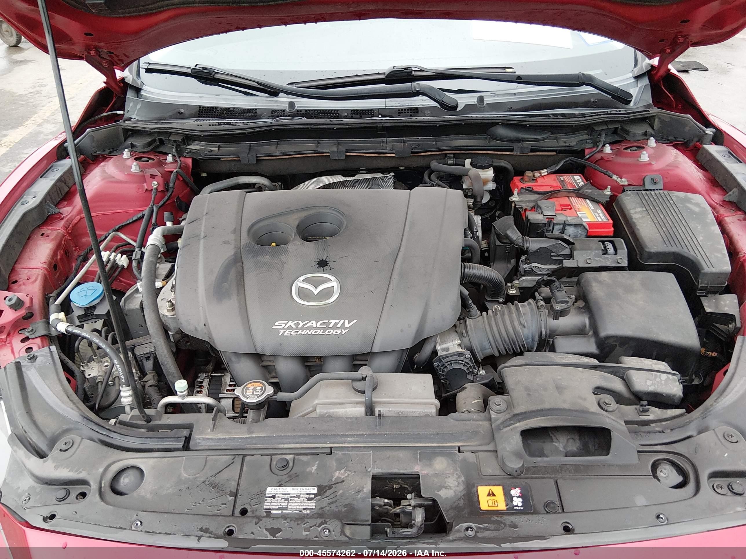 2014 Mazda Mazda6 I Grand Touring Red vin: JM1GJ1W69E1135203
