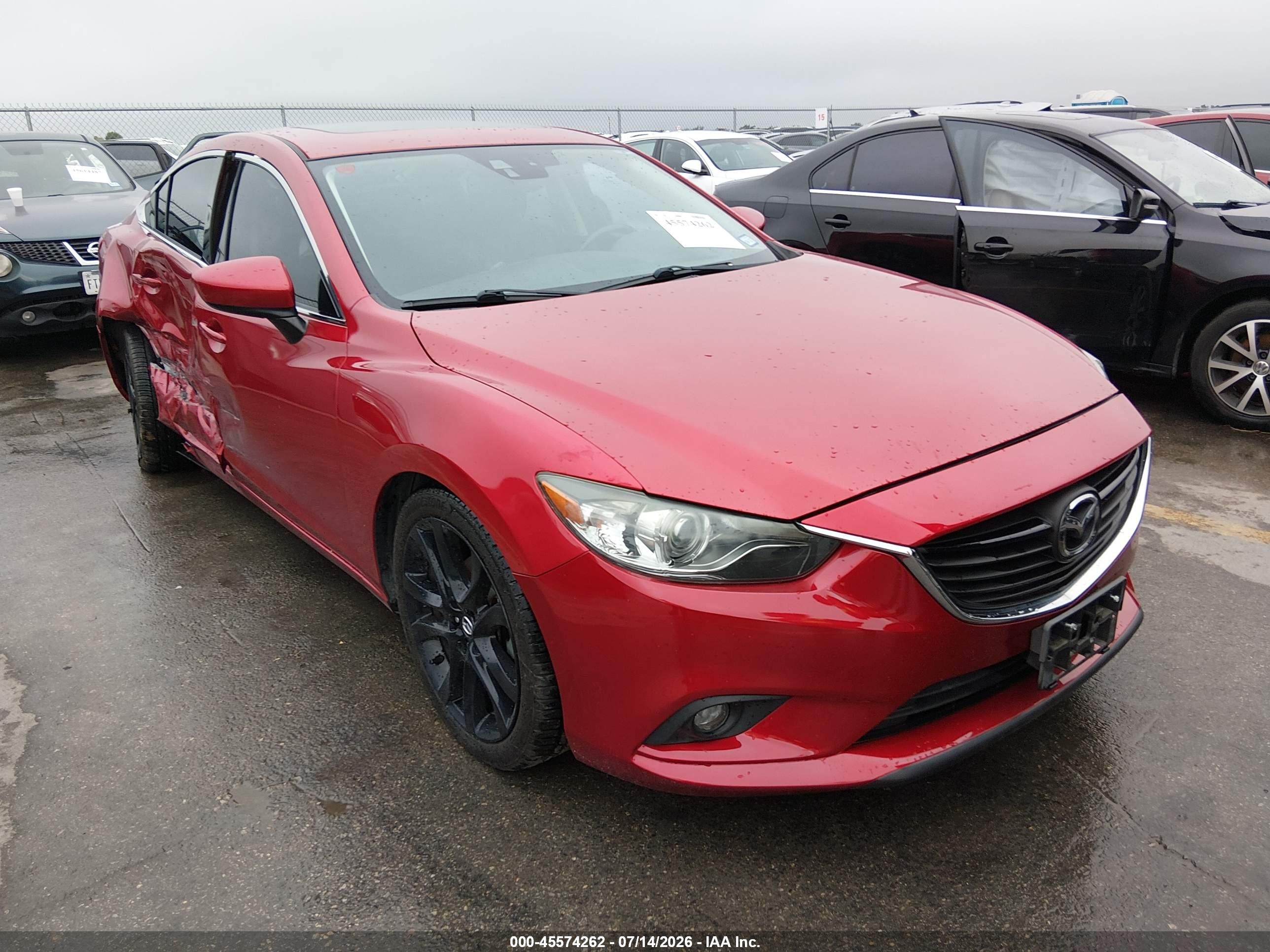 2014 Mazda Mazda6 I Grand Touring Red vin: JM1GJ1W69E1135203