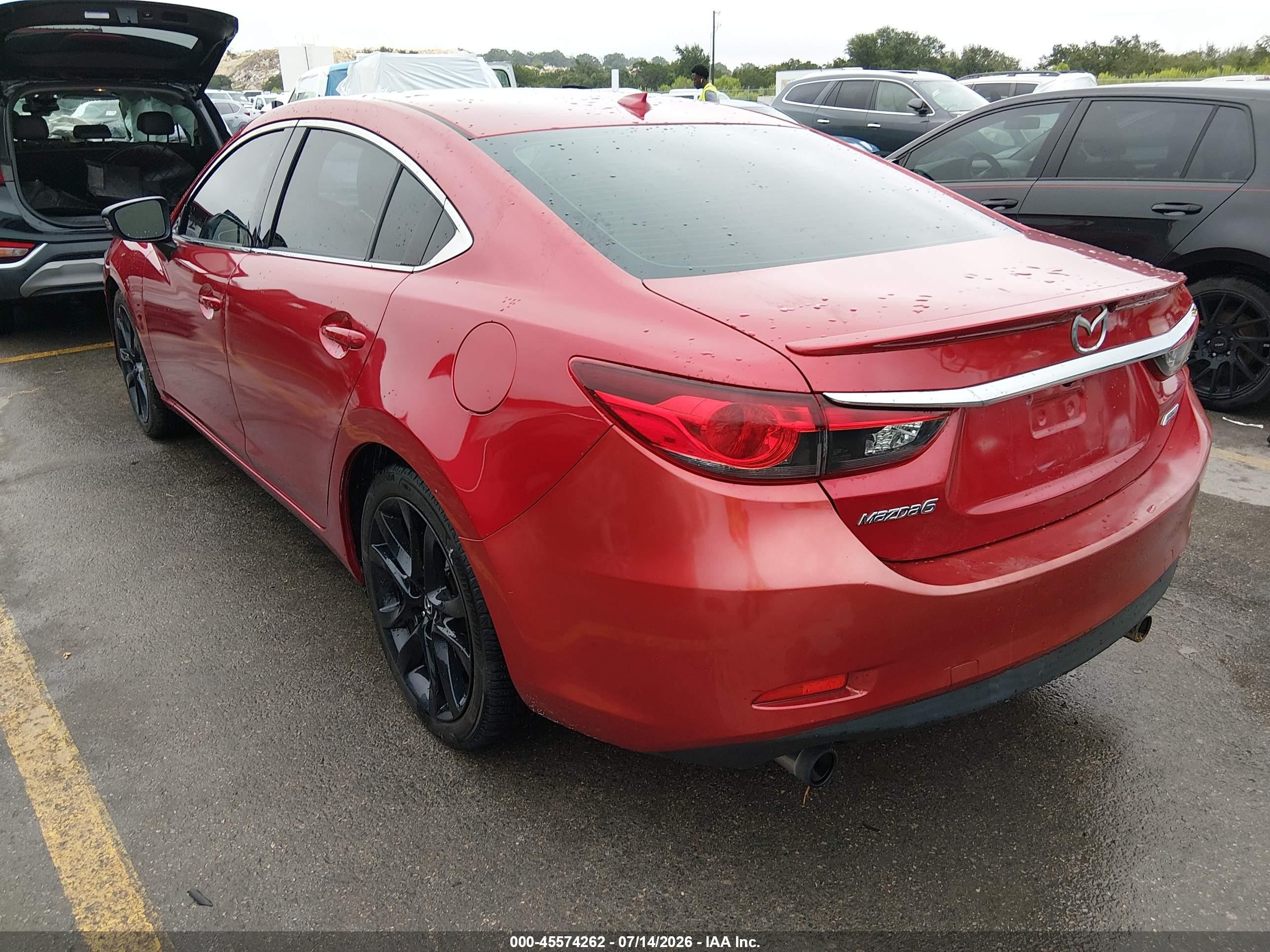 2014 Mazda Mazda6 I Grand Touring Red vin: JM1GJ1W69E1135203