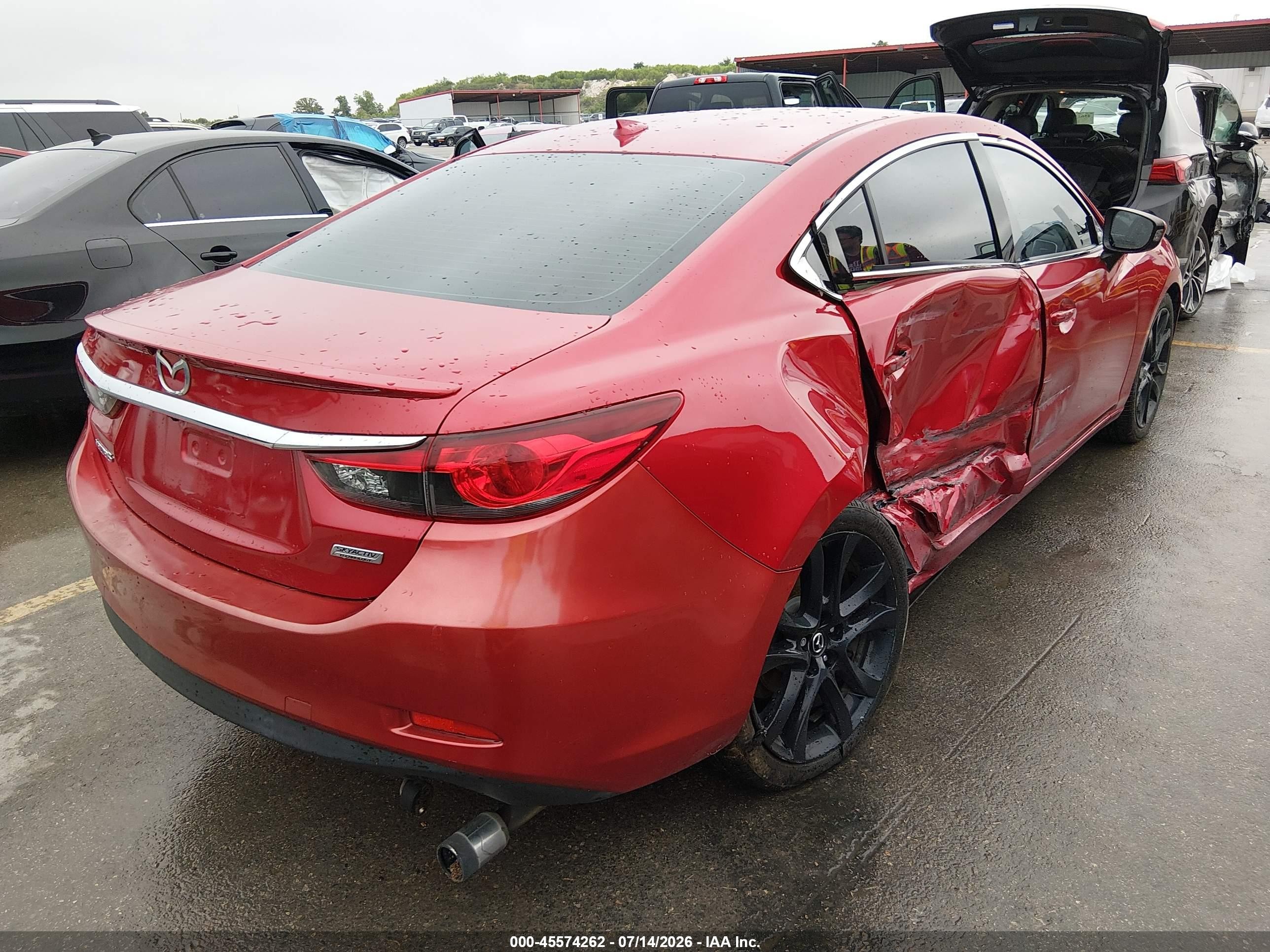 2014 Mazda Mazda6 I Grand Touring Red vin: JM1GJ1W69E1135203