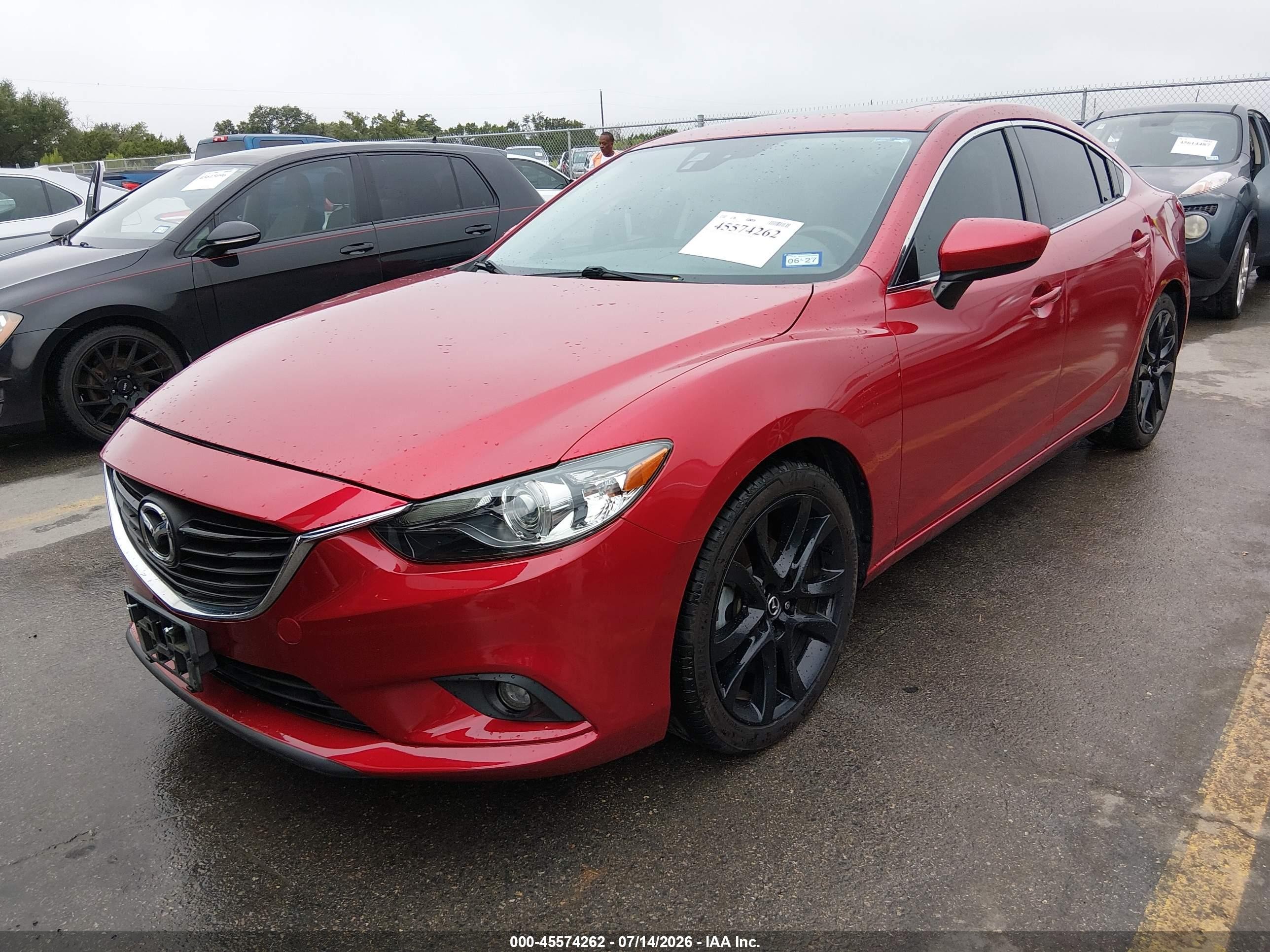 2014 Mazda Mazda6 I Grand Touring Red vin: JM1GJ1W69E1135203