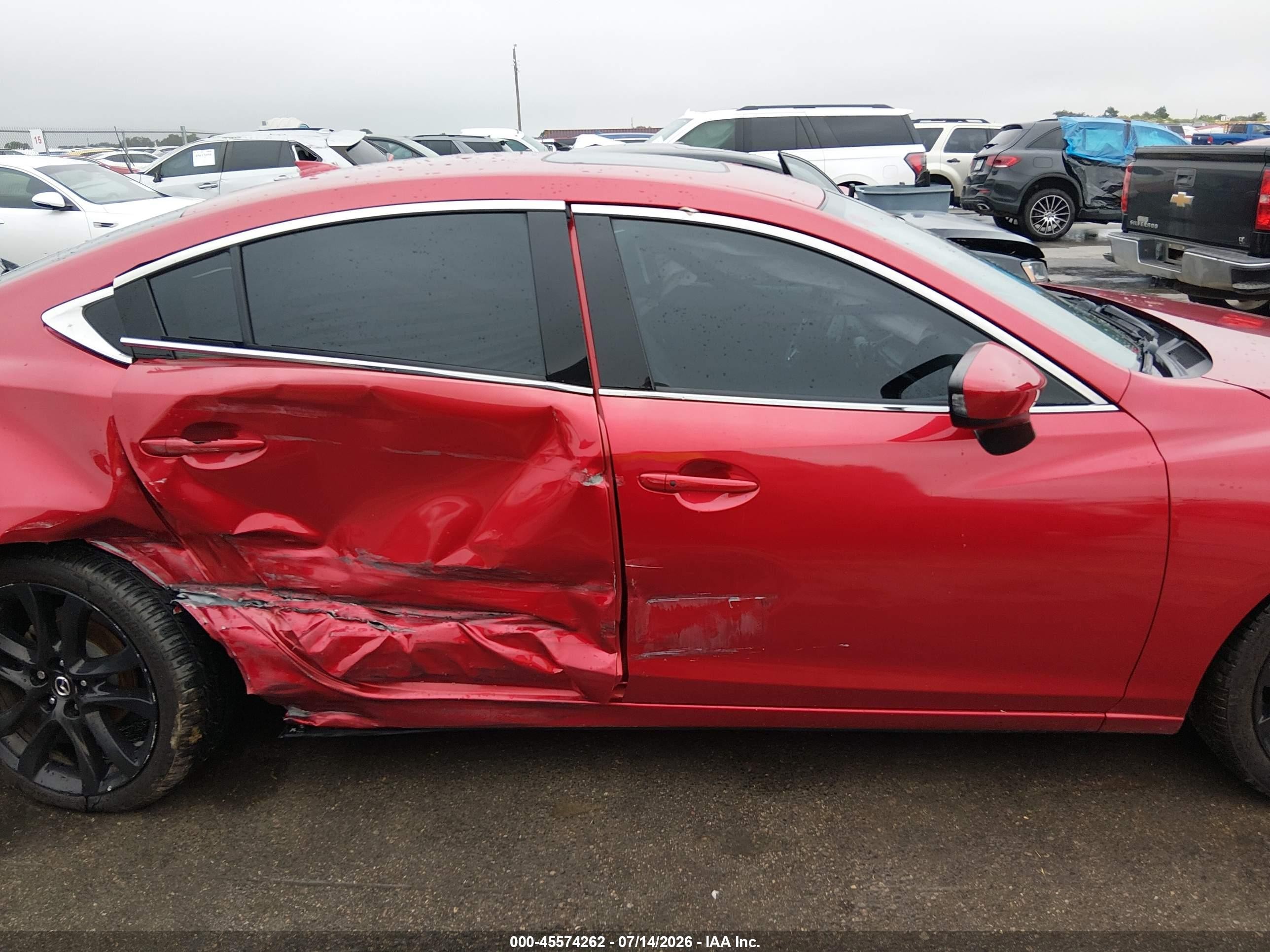 2014 Mazda Mazda6 I Grand Touring Red vin: JM1GJ1W69E1135203