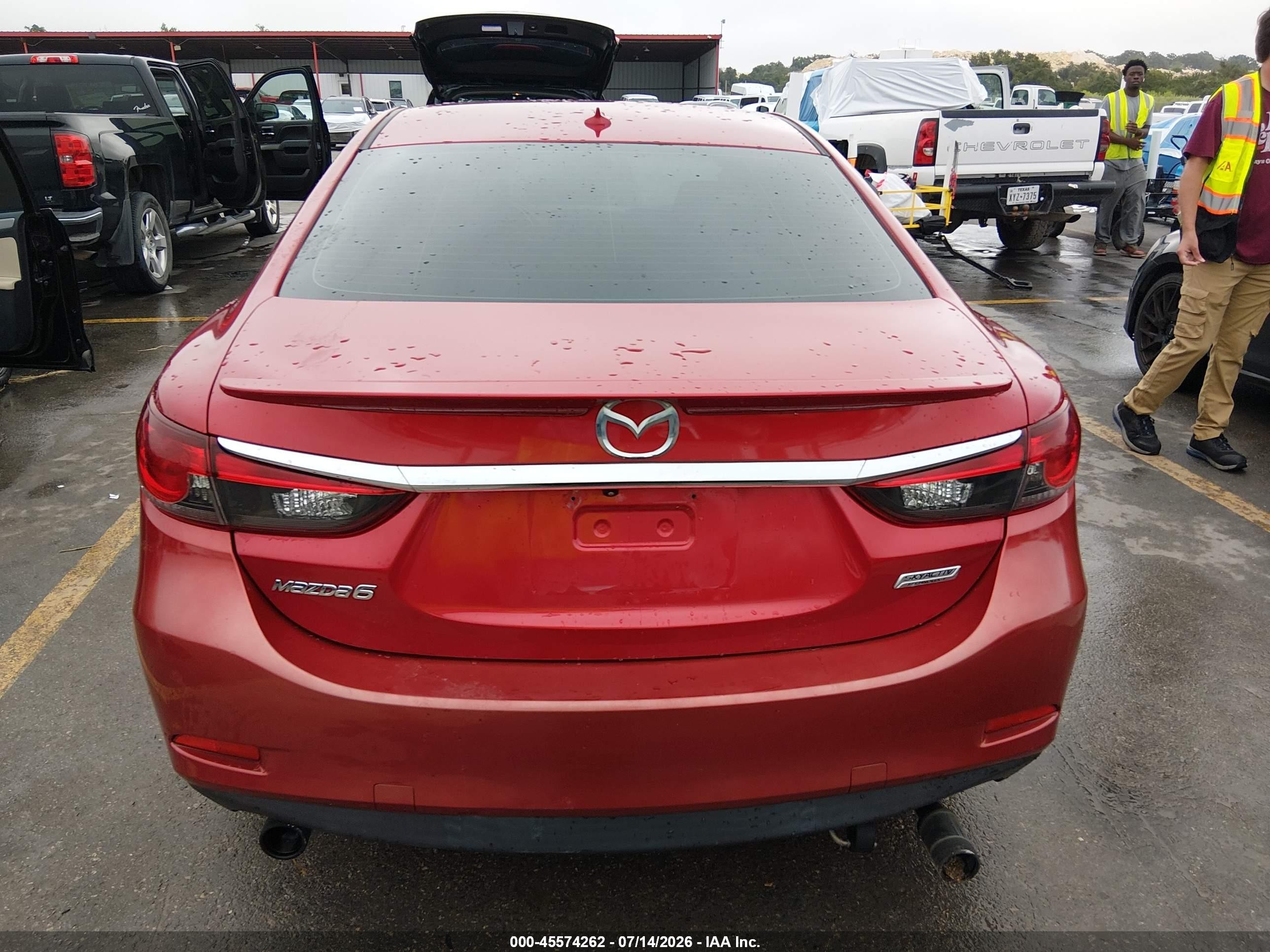 2014 Mazda Mazda6 I Grand Touring Red vin: JM1GJ1W69E1135203