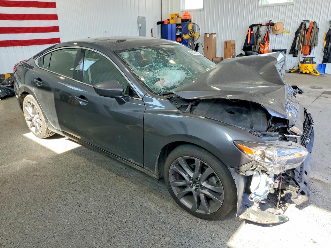 2015 Mazda 6 Grand Touring Gray vin: JM1GJ1W69F1165383