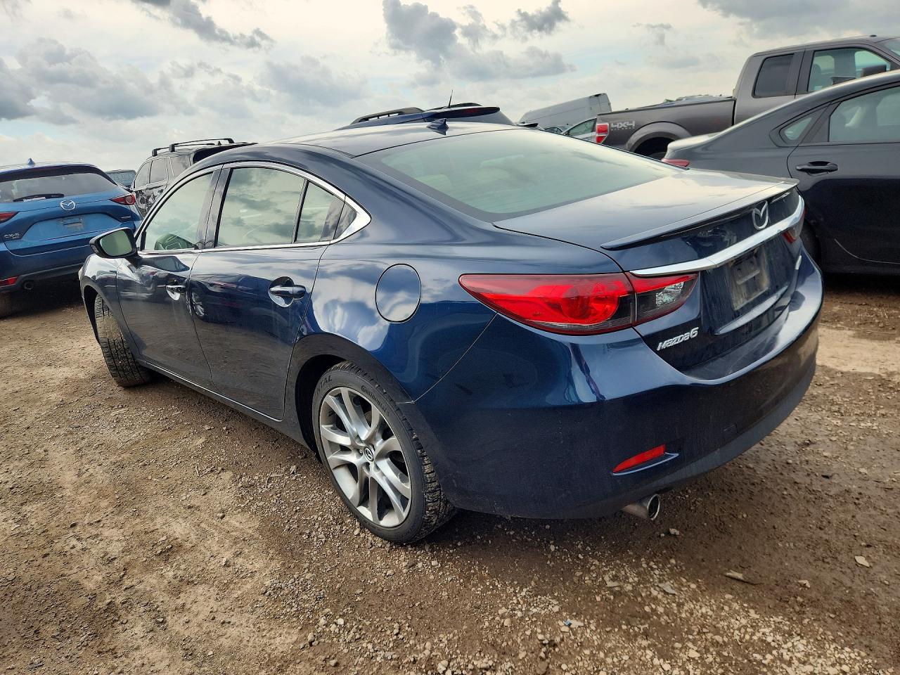 2015 Mazda 6 Grand Touring Blue vin: JM1GJ1W69F1176044