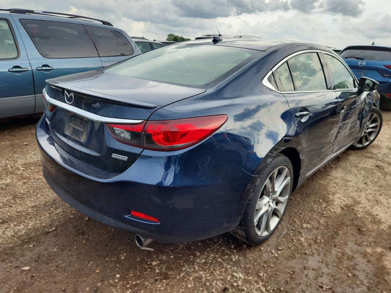2015 Mazda 6 Grand Touring Blue vin: JM1GJ1W69F1176044