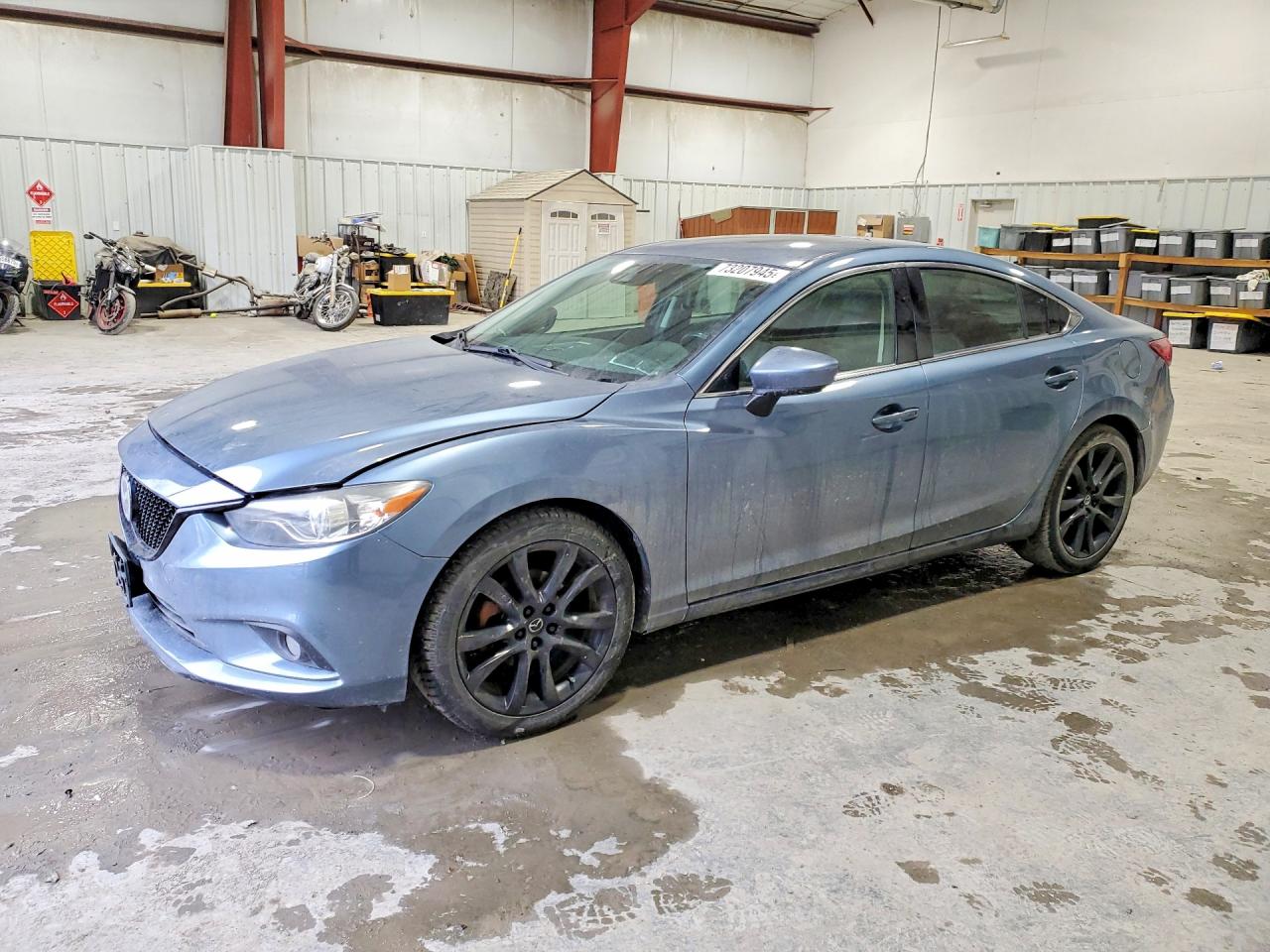 2014 Mazda 6 Grand Touring Blue vin: JM1GJ1W6XE1127708