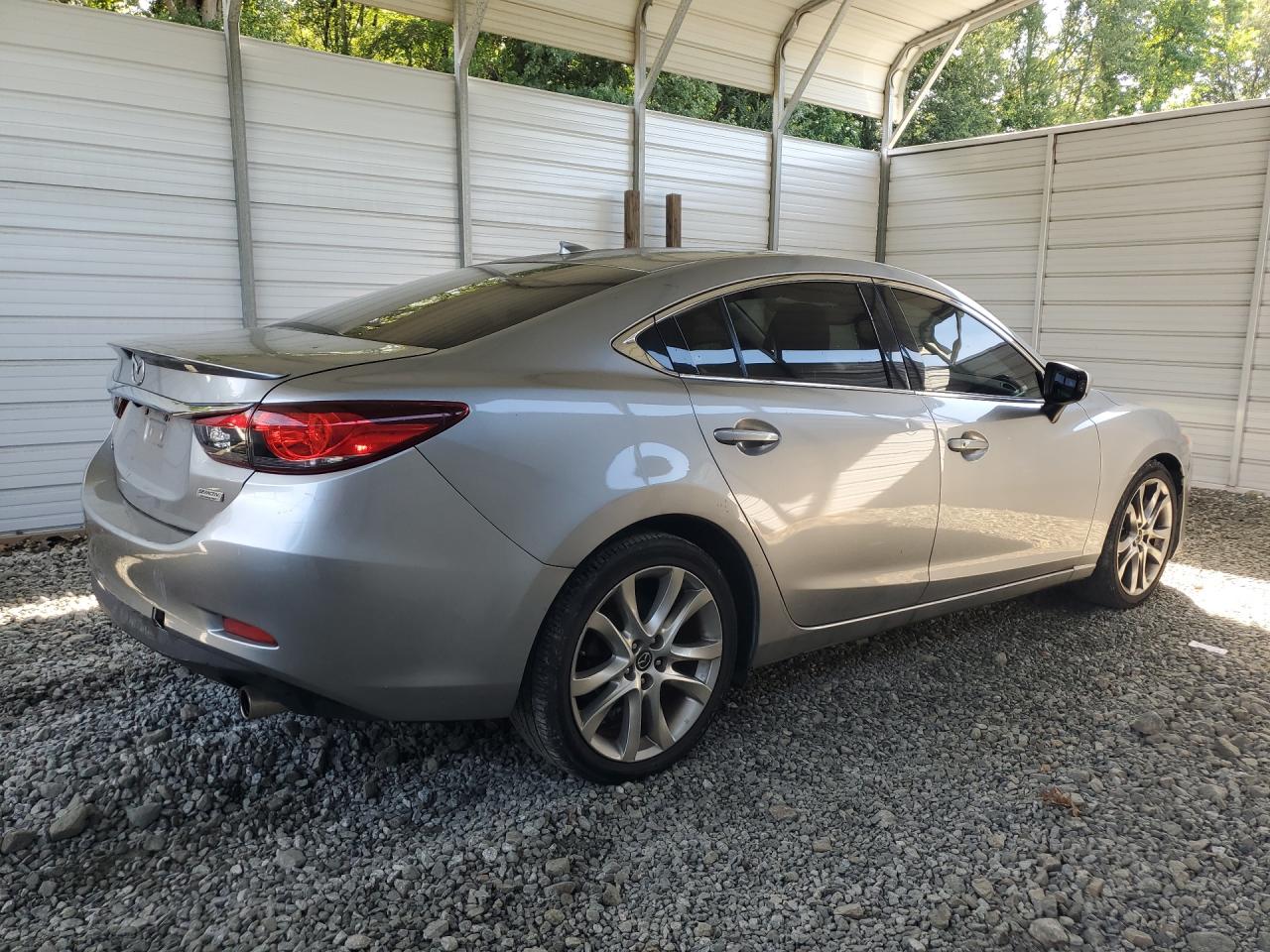 2014 Mazda 6 Grand Touring Silver vin: JM1GJ1W6XE1138109 Damage: Right Qtr Panel, Chipped, 3