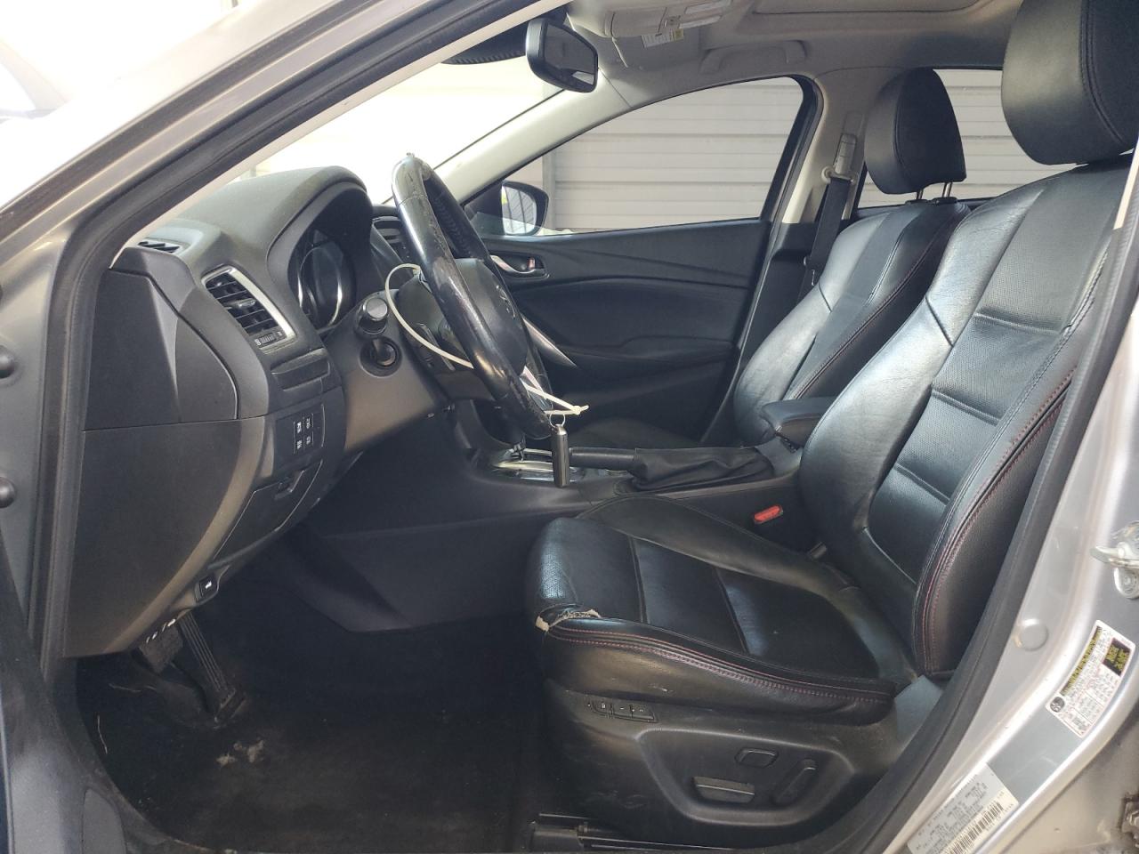2014 Mazda 6 Grand Touring Silver vin: JM1GJ1W6XE1138109 Damage: Left Front Seat, Worn, Replacement Required