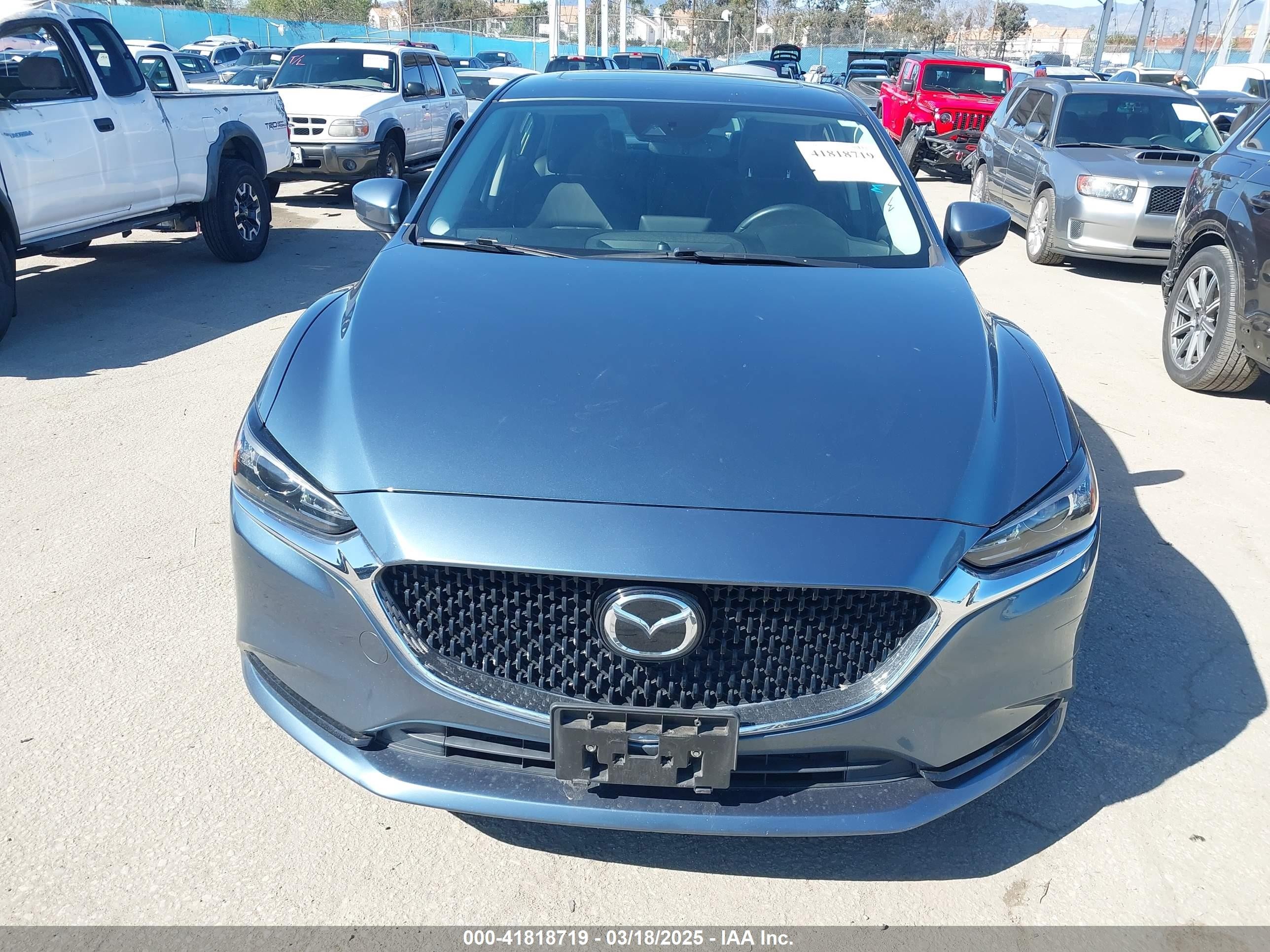 2018 Mazda Mazda6 Grand Touring Dark Blue vin: JM1GL1TY4J1333021