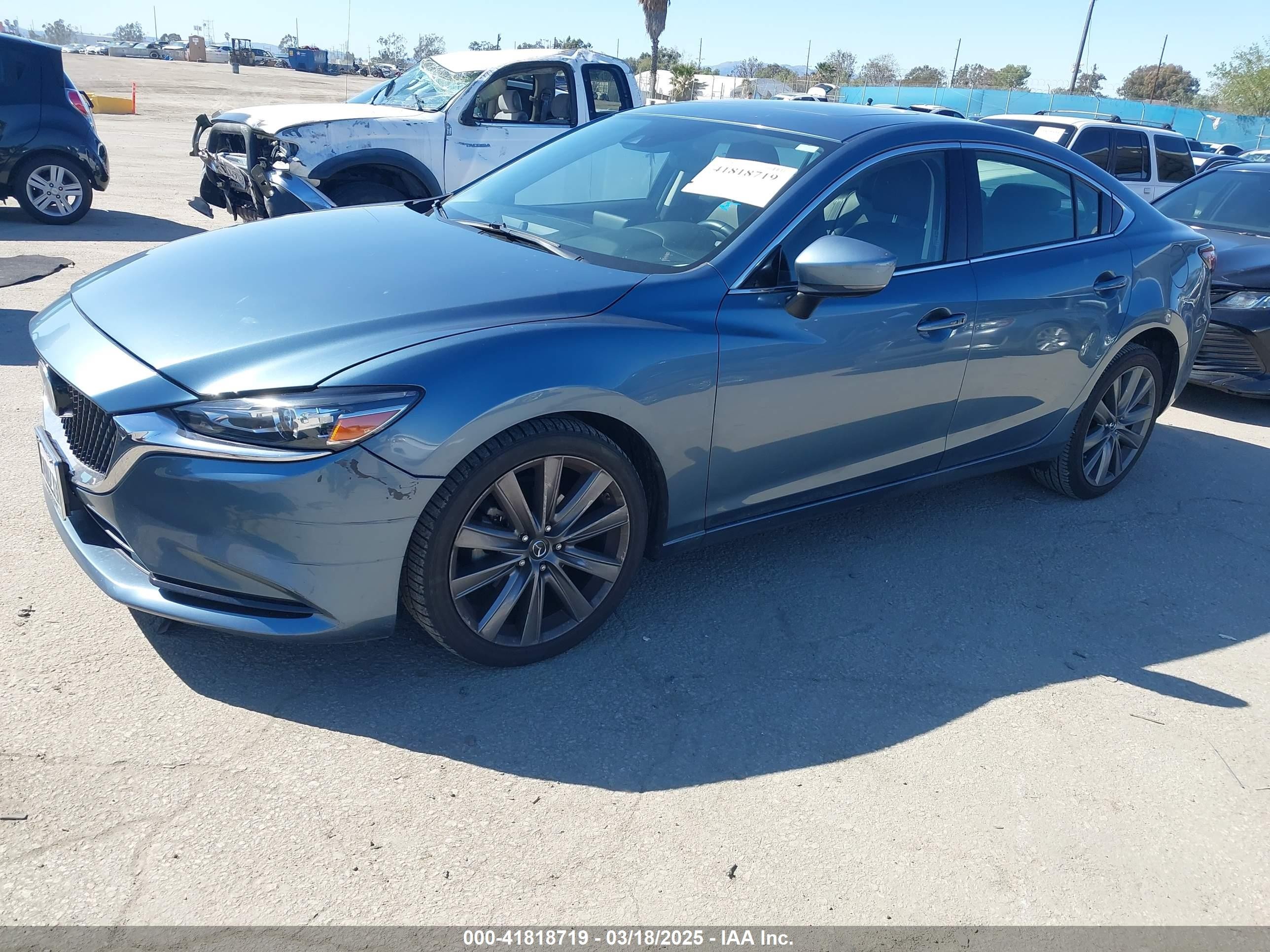 2018 Mazda Mazda6 Grand Touring Dark Blue vin: JM1GL1TY4J1333021