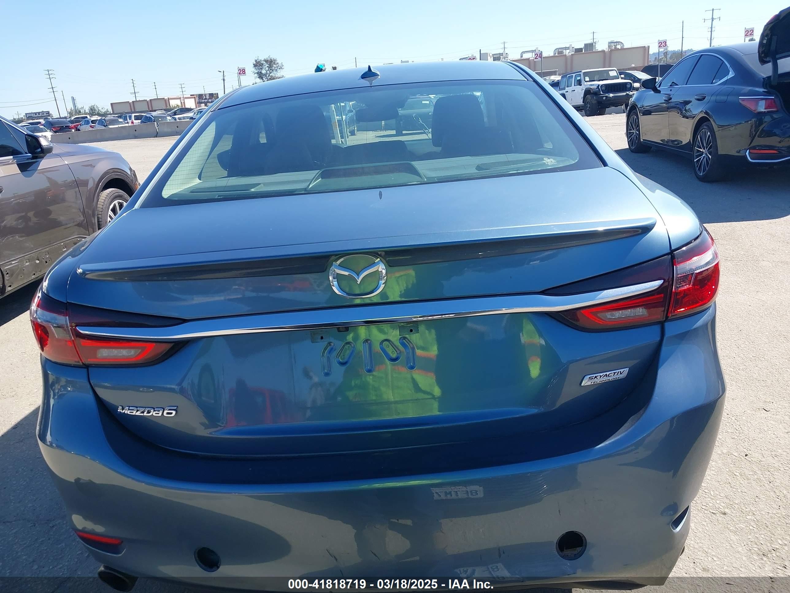 2018 Mazda Mazda6 Grand Touring Dark Blue vin: JM1GL1TY4J1333021