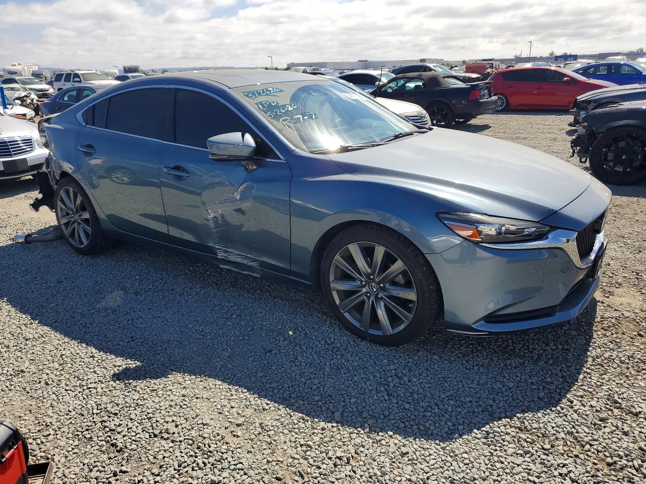 2018 Mazda 6 Grand Touring Blue vin: JM1GL1TY4J1333021
