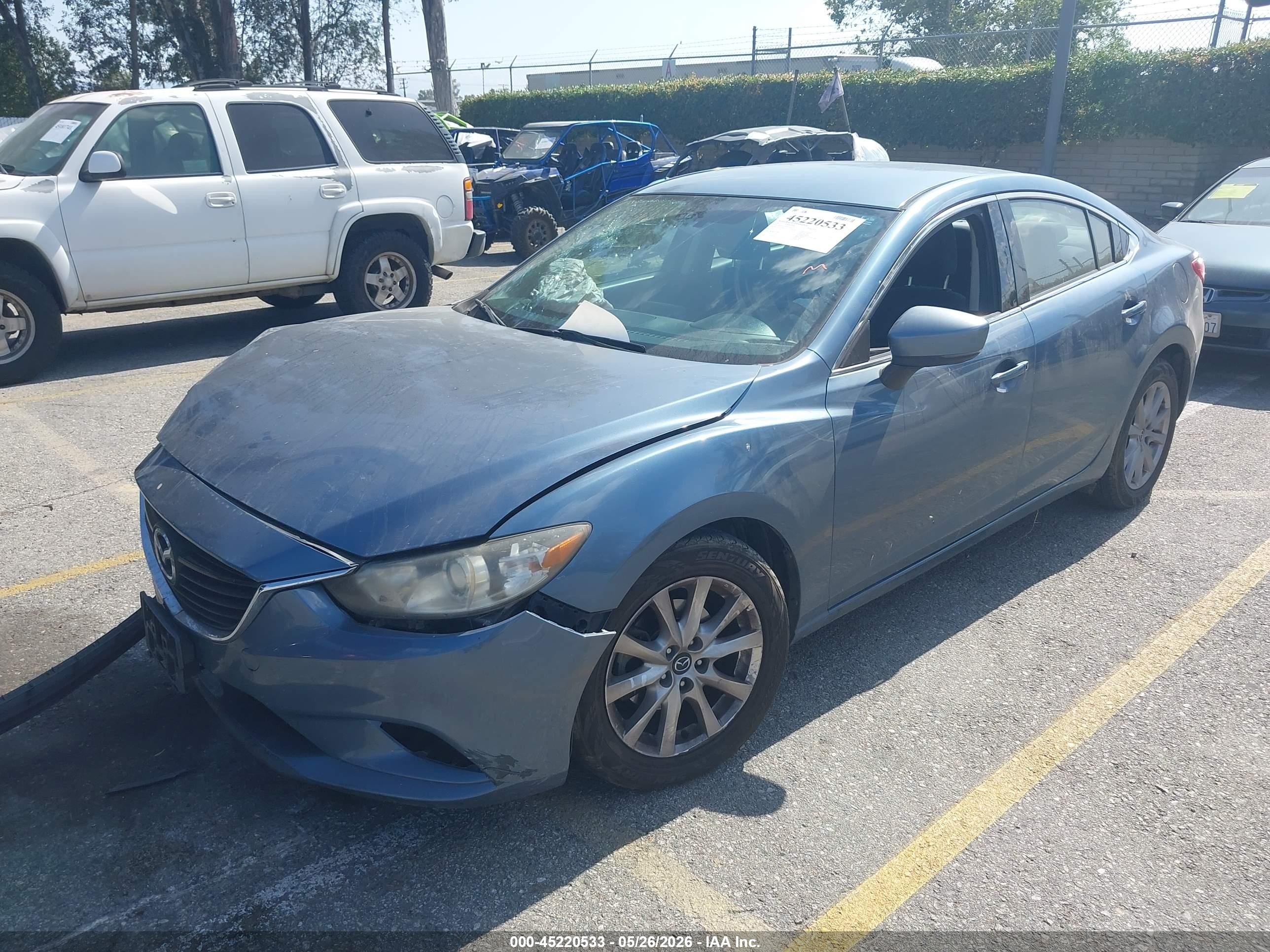 2017 Mazda Mazda6 Sport Синий vin: JM1GL1U56H1102247