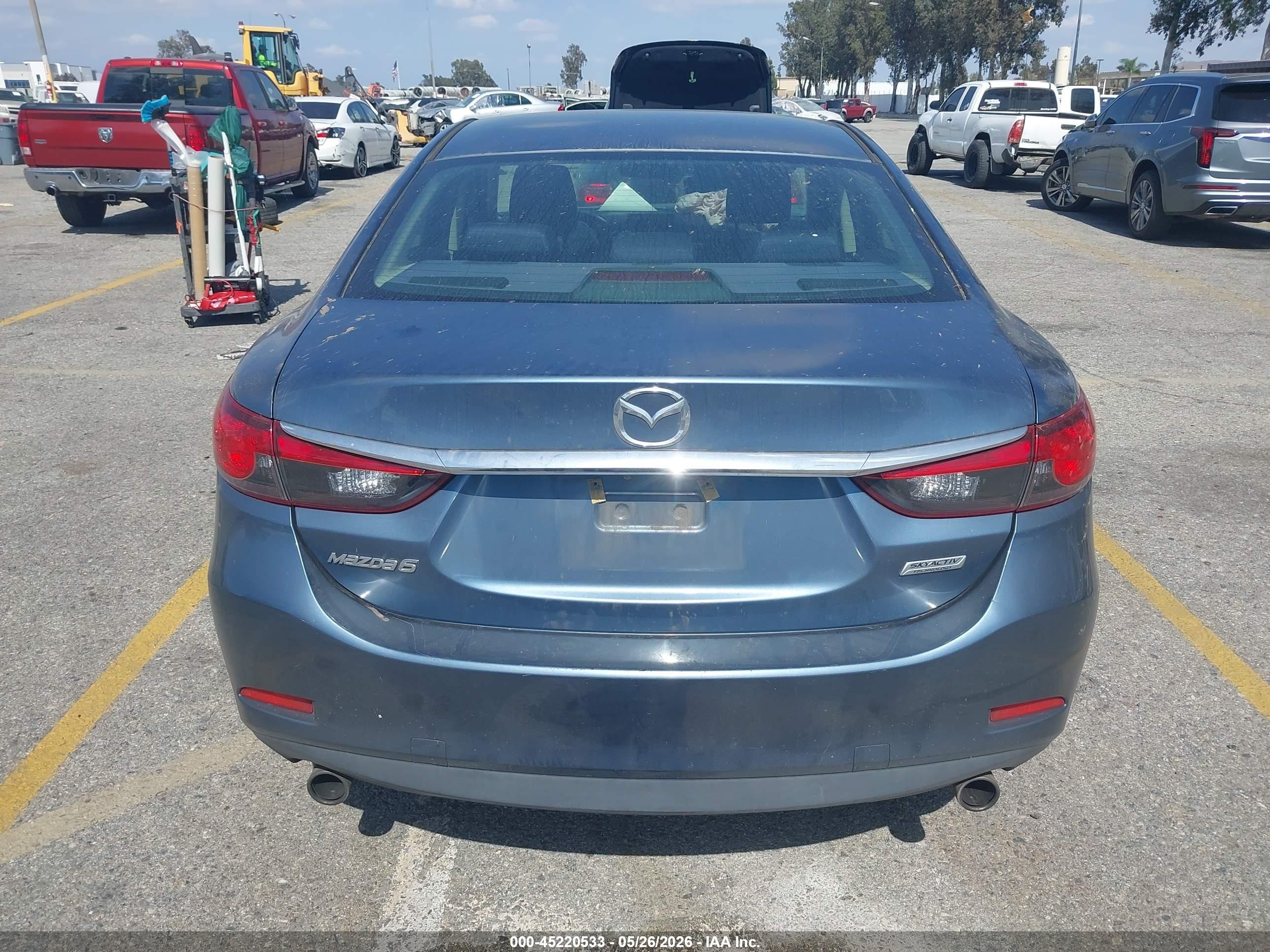 2017 Mazda Mazda6 Sport Синий vin: JM1GL1U56H1102247
