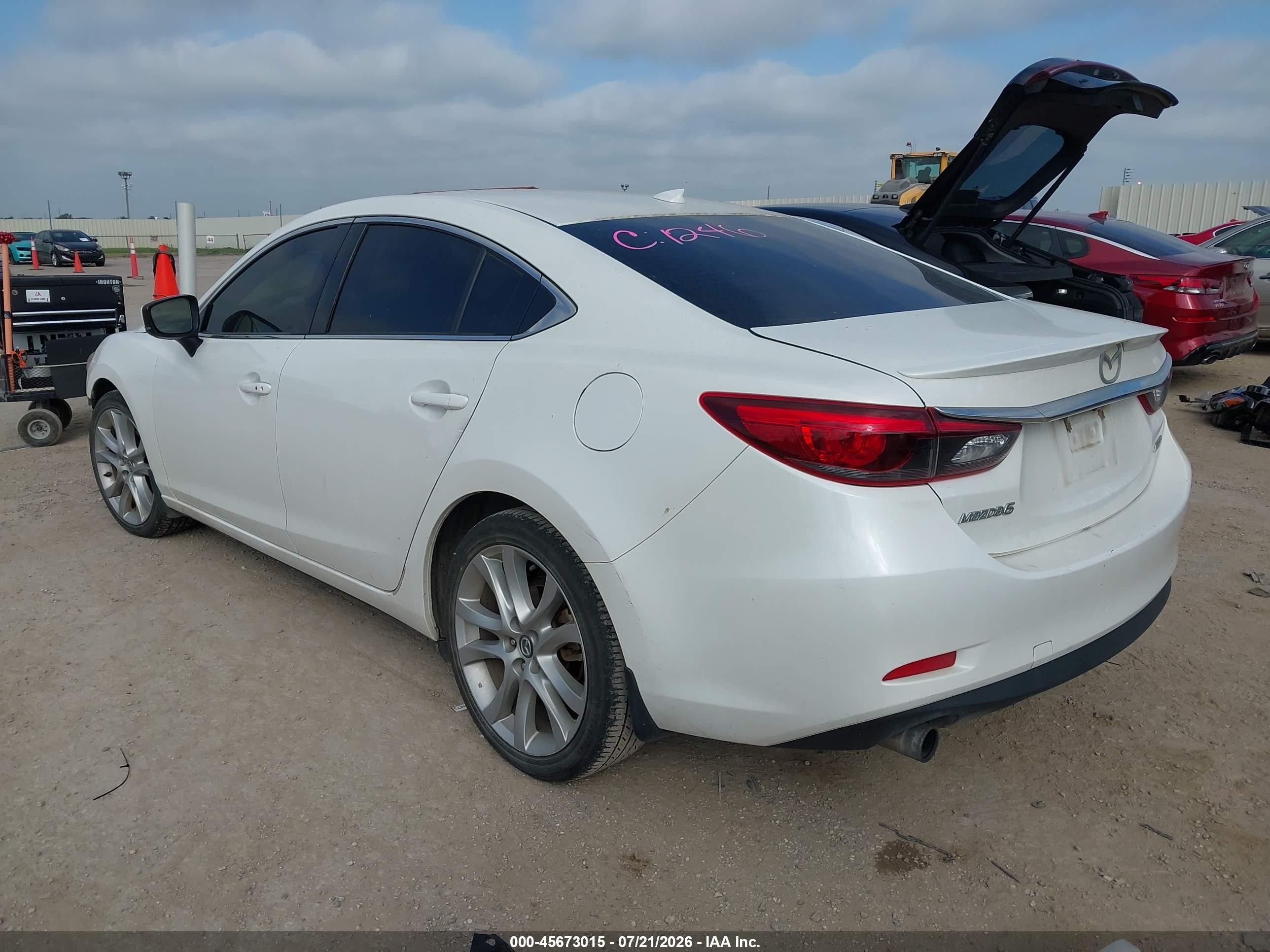 2017 Mazda Mazda6 Touring White vin: JM1GL1V56H1103834