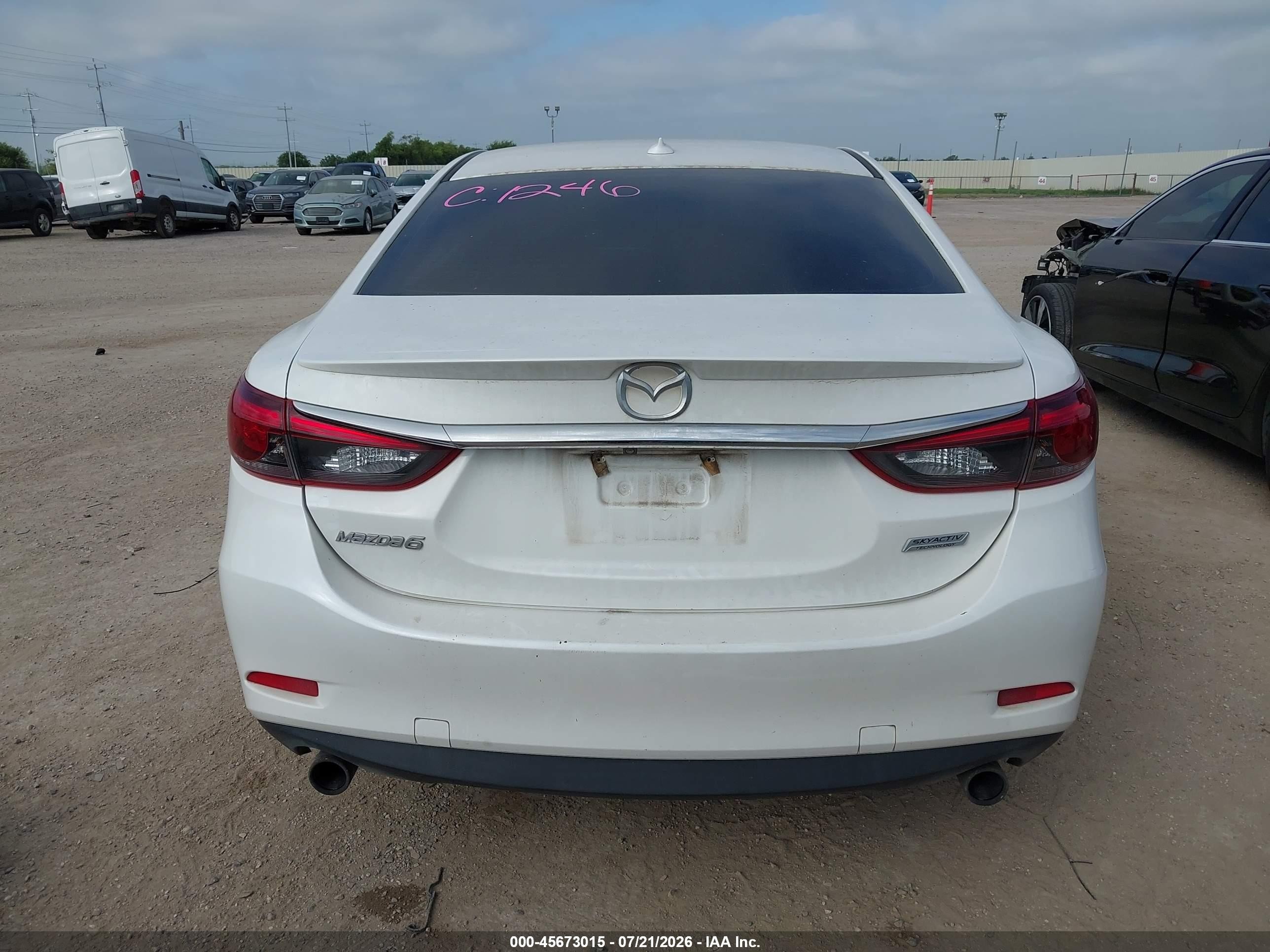 2017 Mazda Mazda6 Touring White vin: JM1GL1V56H1103834