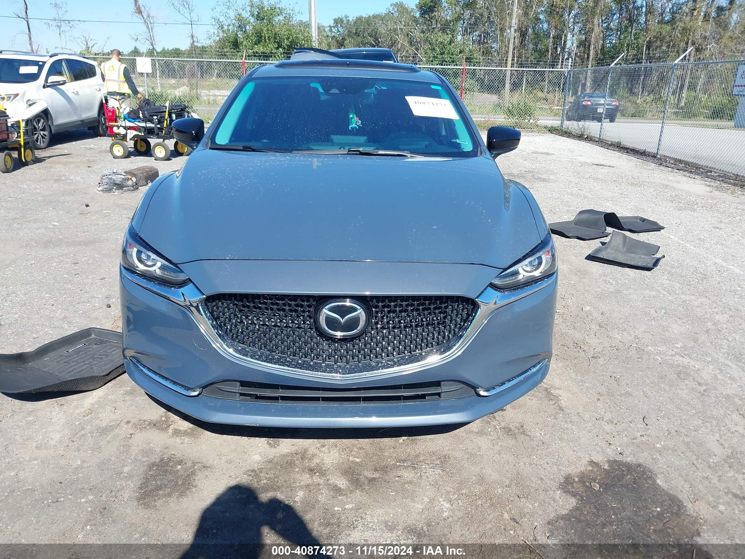 2021 Mazda Mazda6 Carbon Edition Blue vin: JM1GL1WY1M1617836
